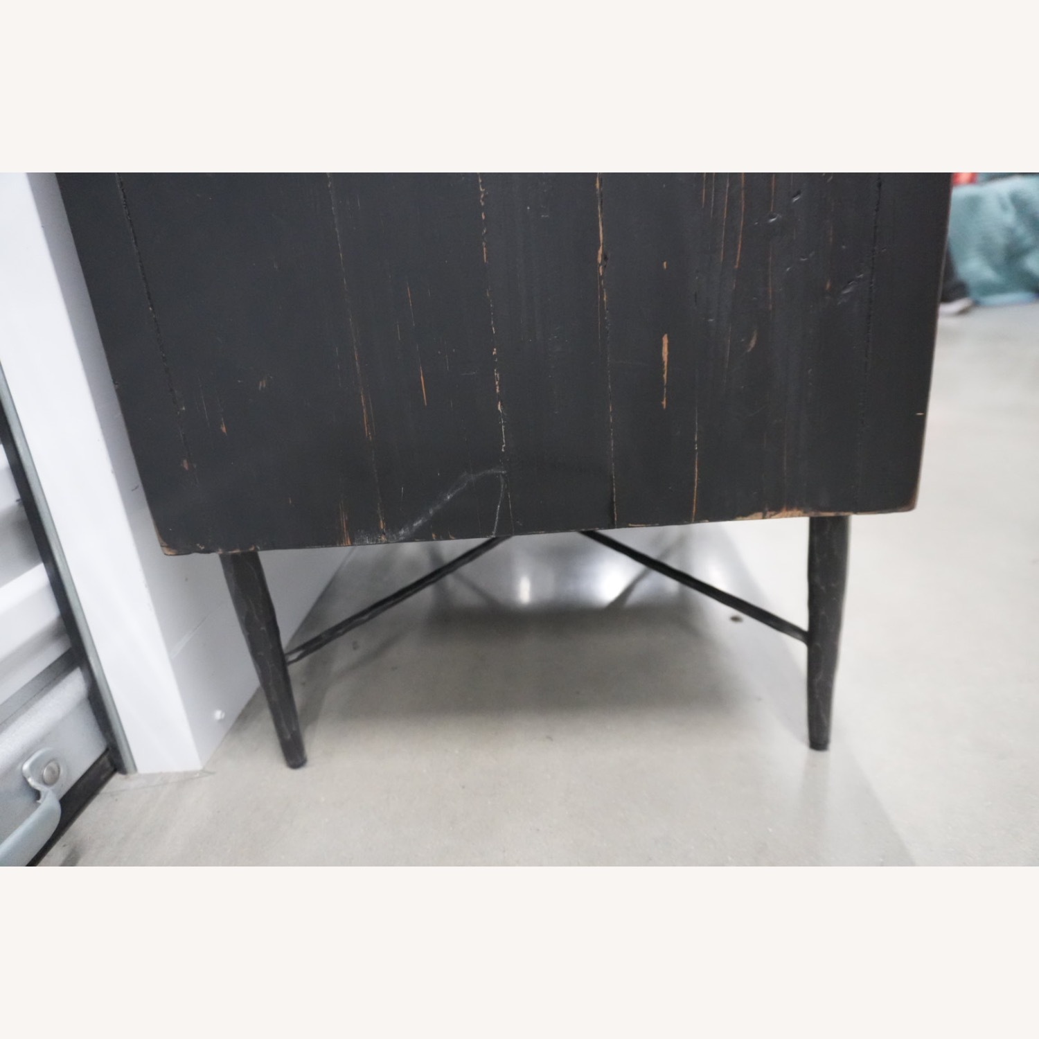 Black Geometric Front Accent Cabinet - image-5