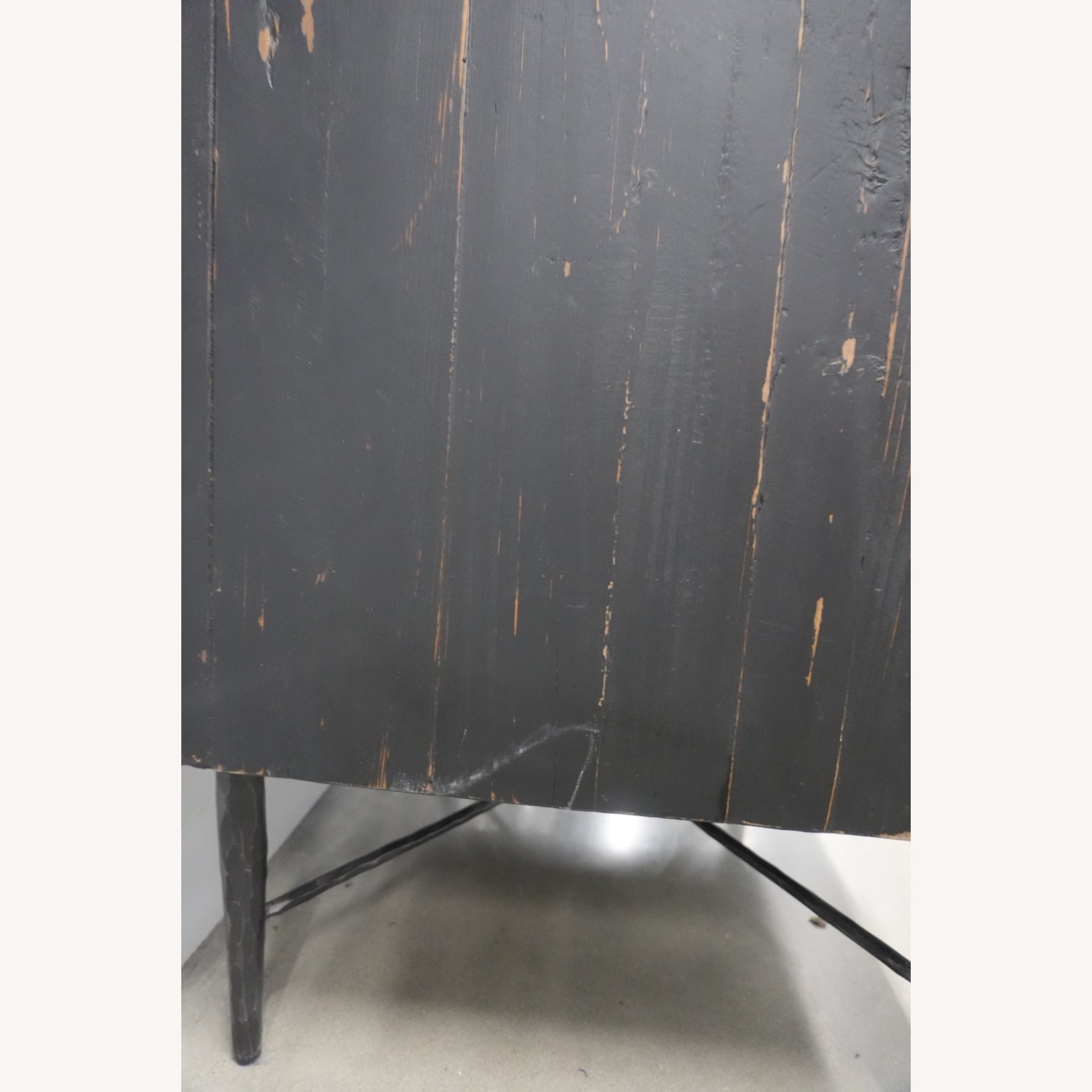Black Geometric Front Accent Cabinet - image-4