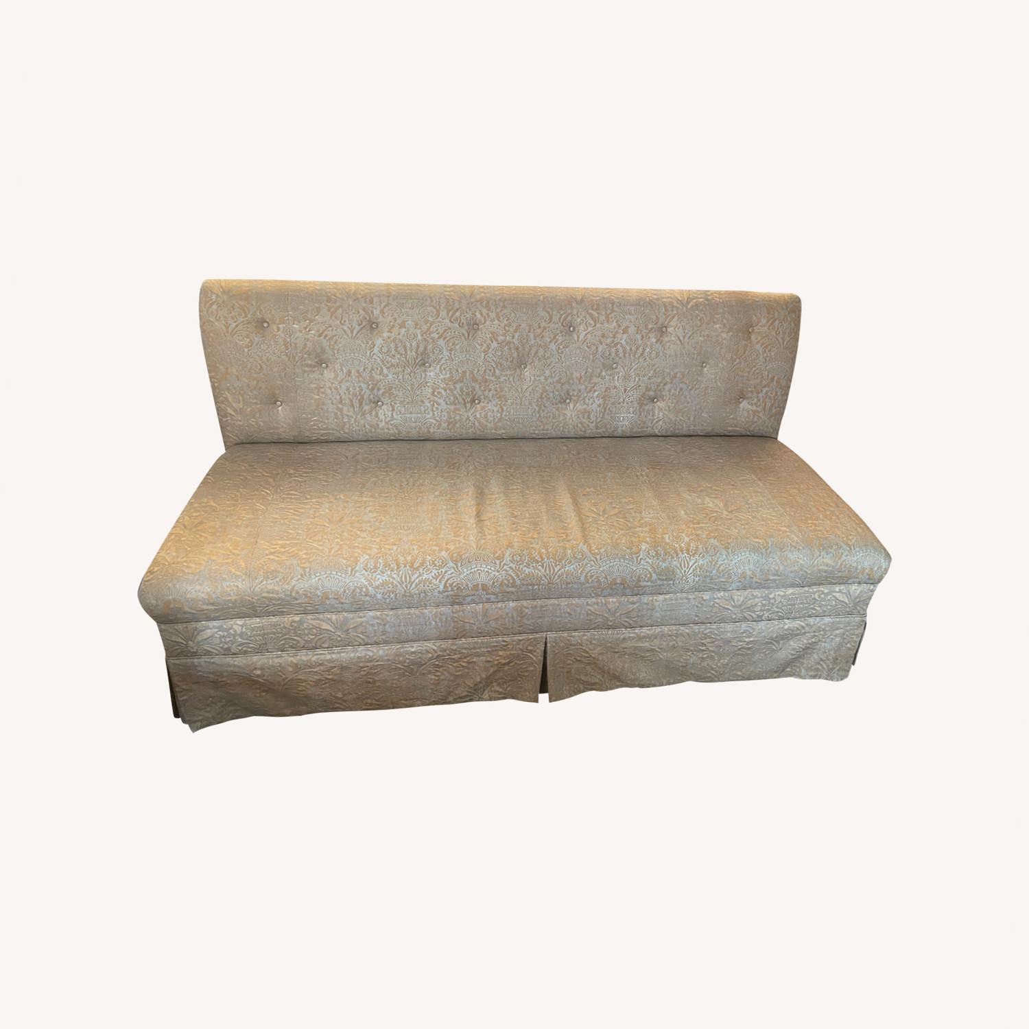 Fortuny Italian Hand-printed Silk Bench - image-0