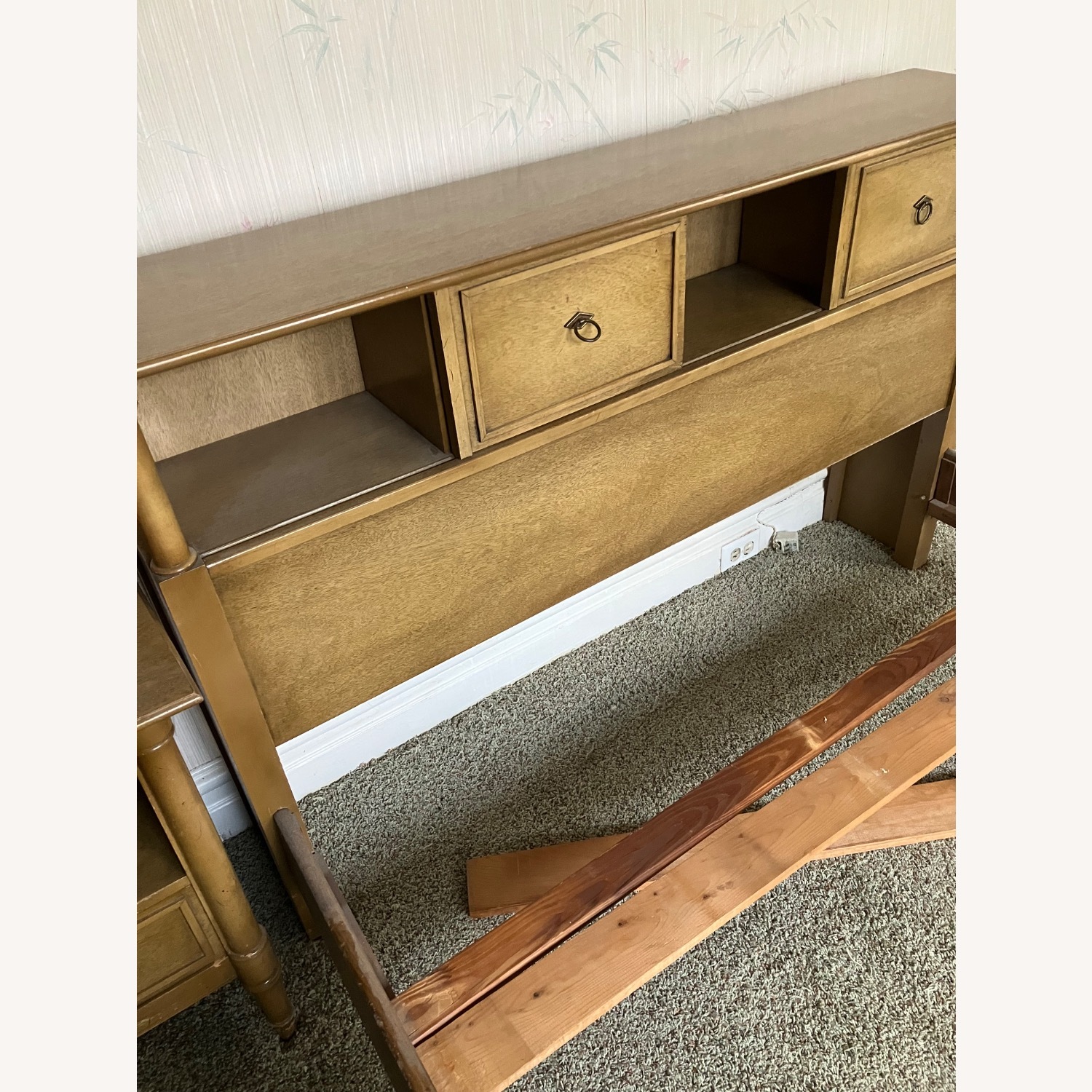 Wood Full Size Bed Frame & Headboard  - image-6