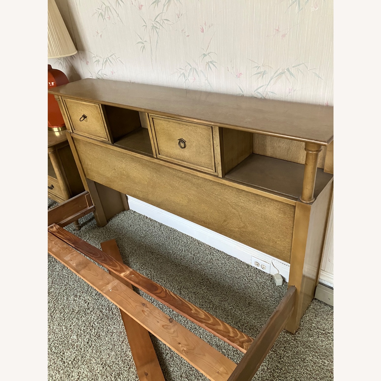 Wood Full Size Bed Frame & Headboard  - image-3