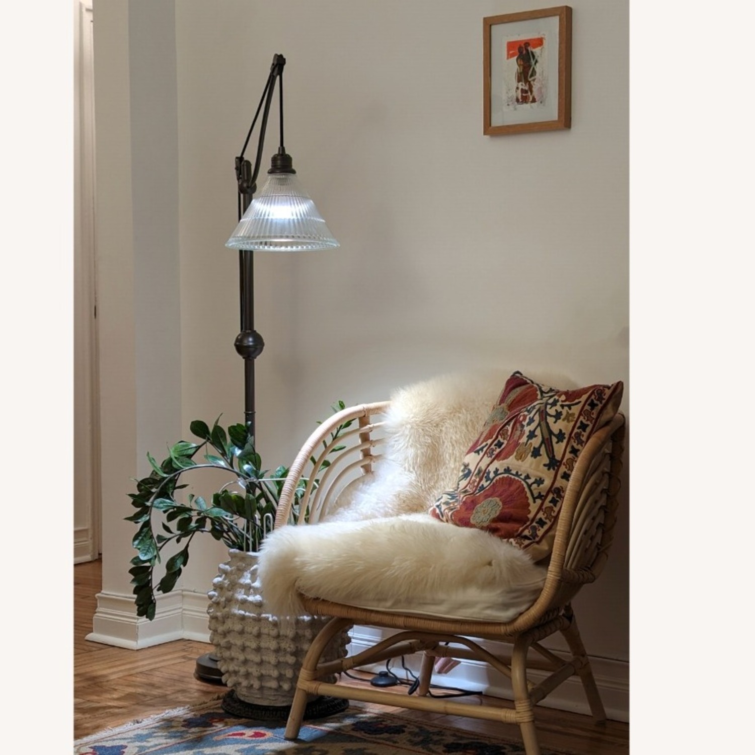 Pottery Barn Dark Brown Floor Lamp - image-1