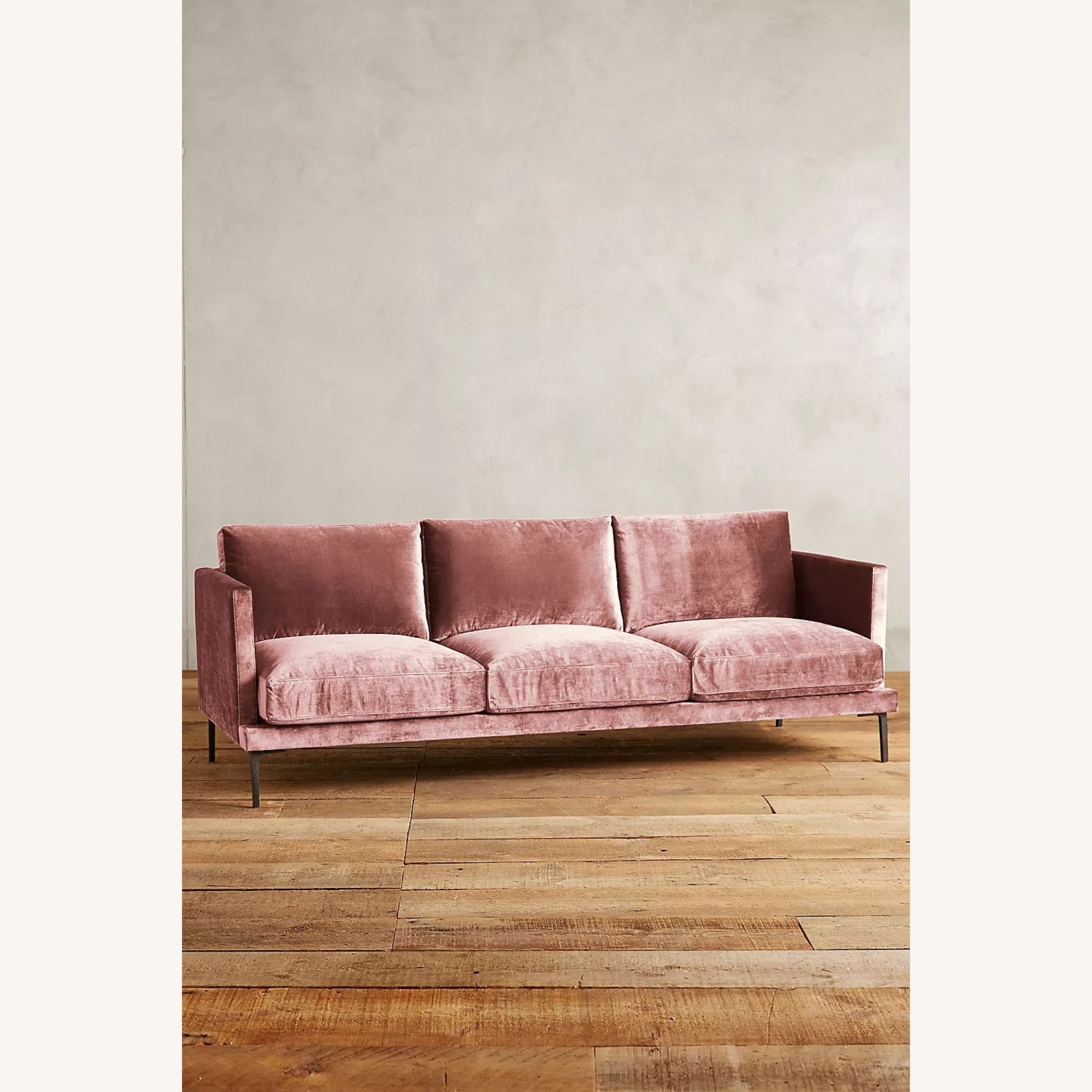 Anthropologie Slub Velvet Linde Sofa - image-7