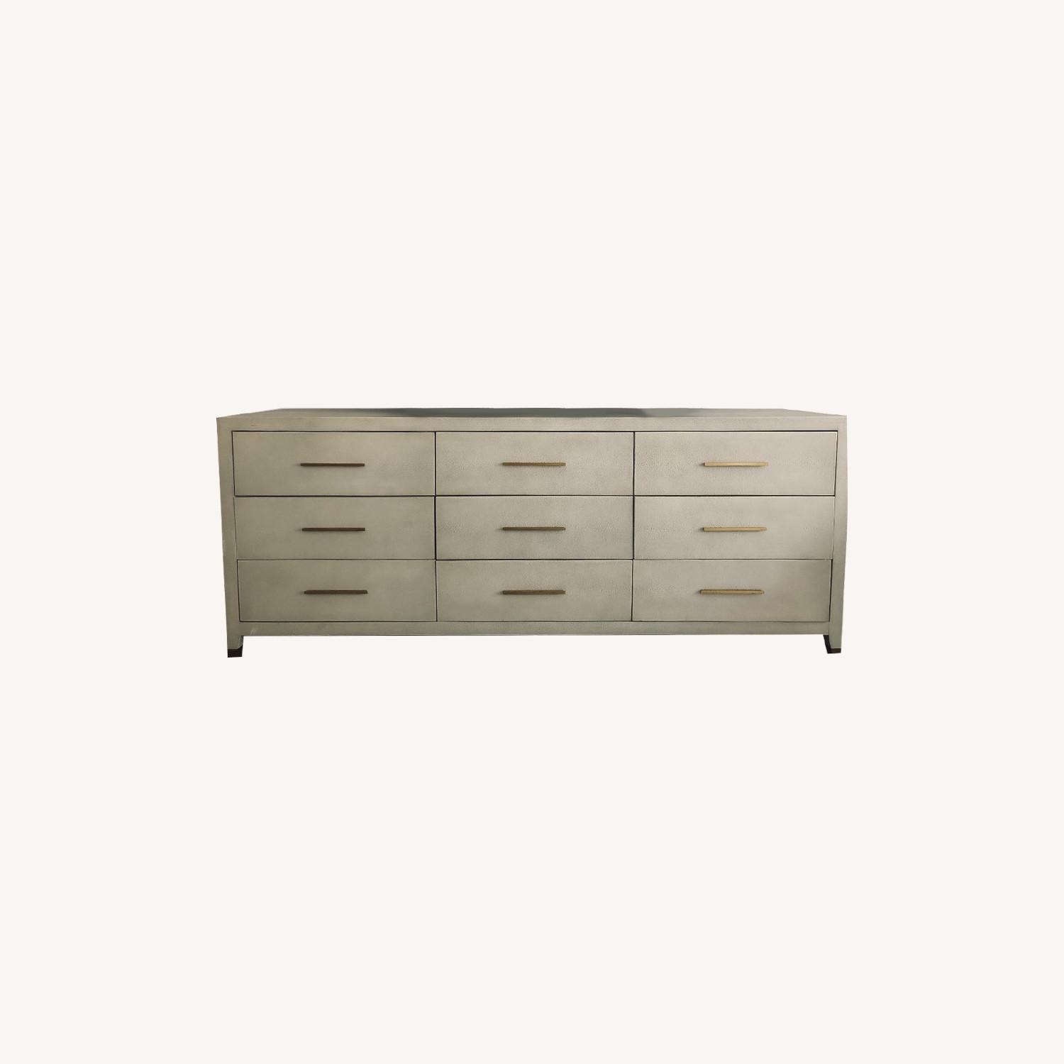 Restoration Hardware Graydon Shagreen 9-Drawer Dresser - image-0