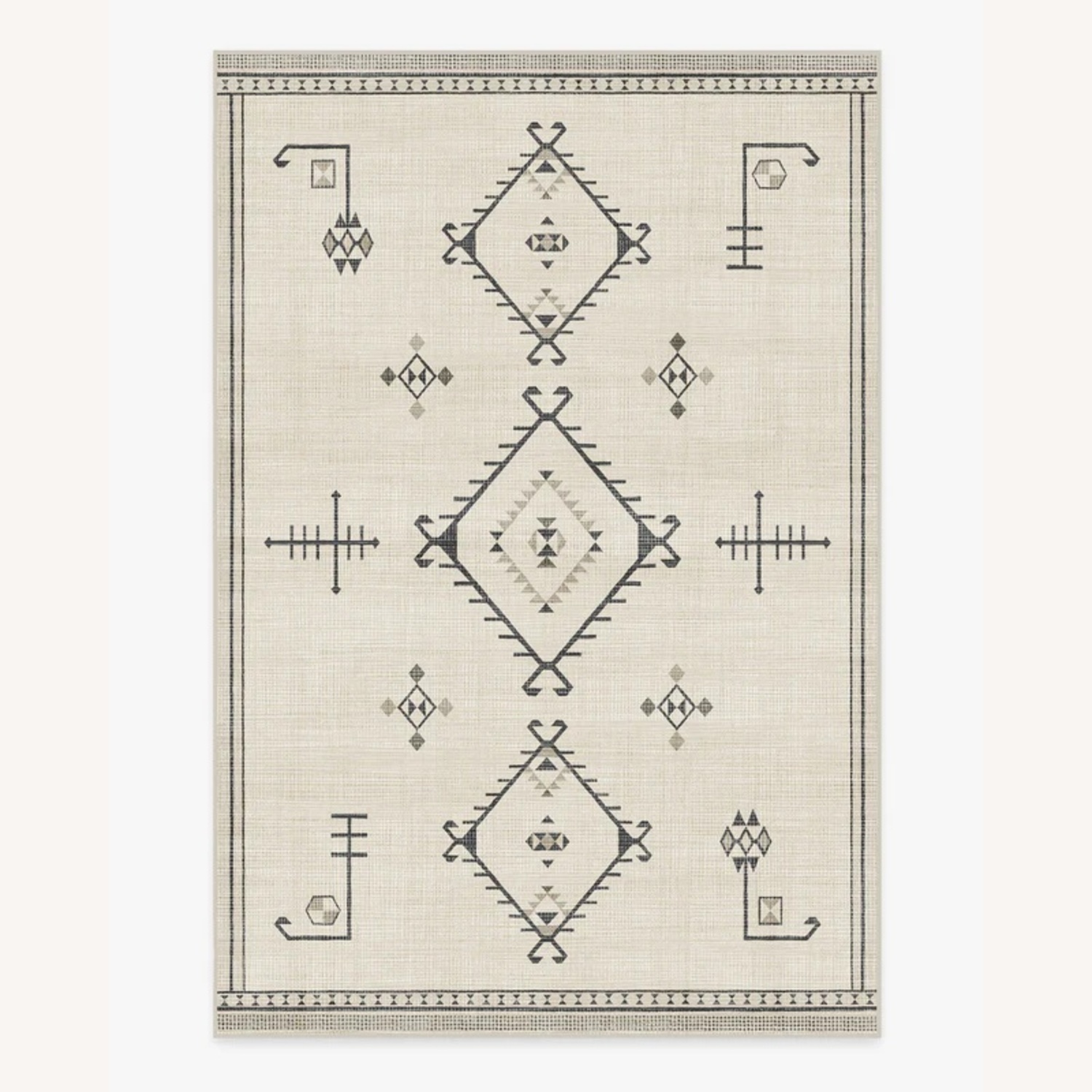 Damali Black and White Flatwoven Rug 5x7  - image-4