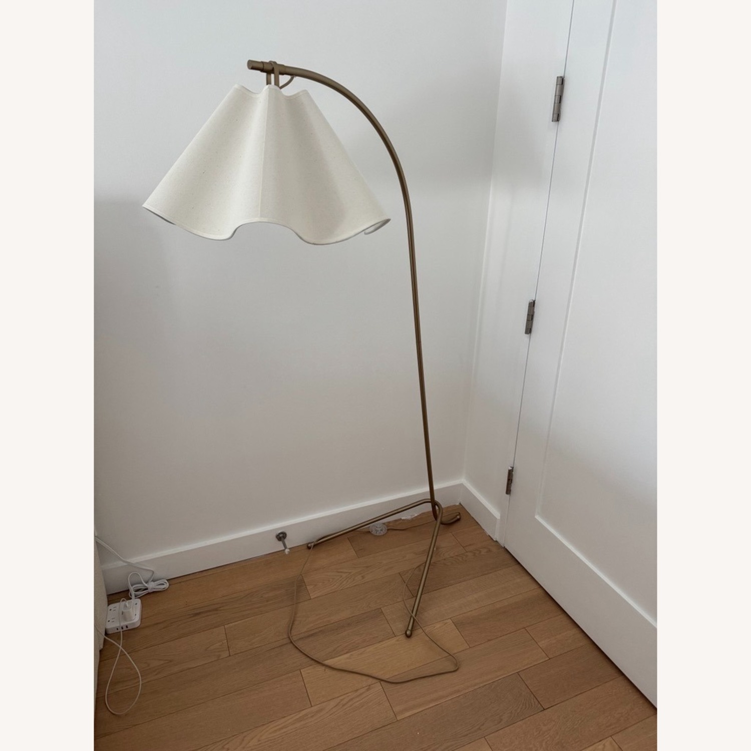 West Elm Anais Scallop Floor Lamp - image-1