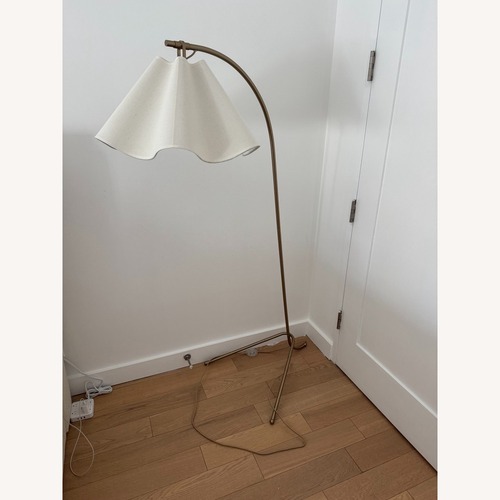 Used West Elm Anais Scallop Floor Lamp for sale on AptDeco