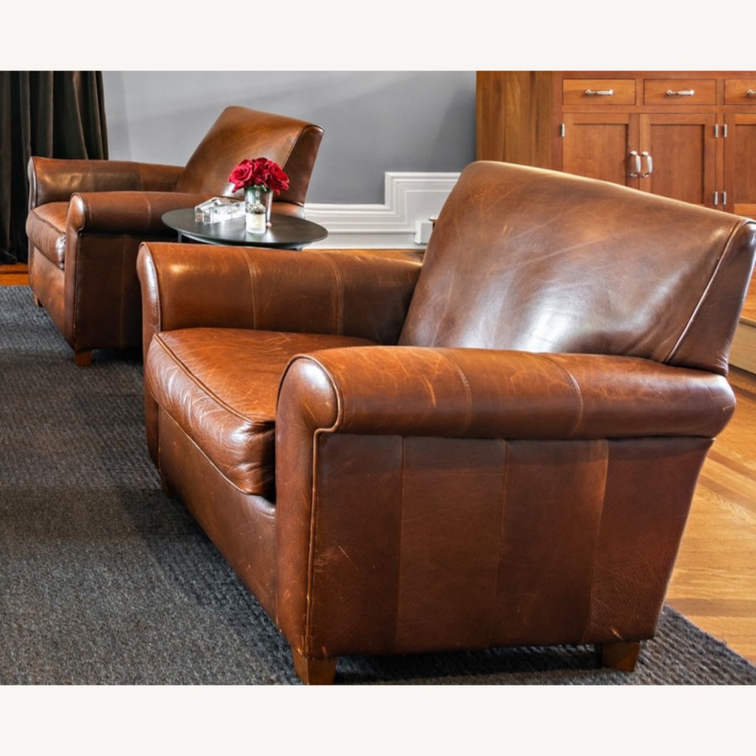 Bauhaus Living Room Leather Club Chairs