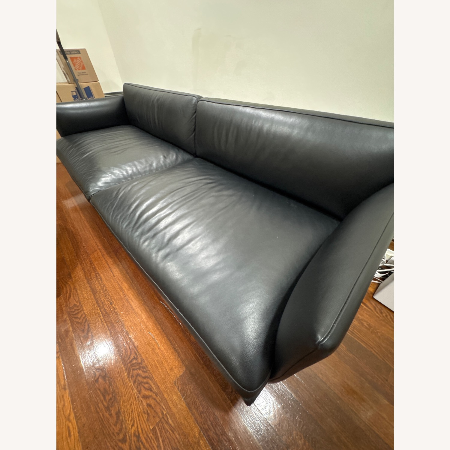 Muuto Outline Sofa in Black Leather - image-1