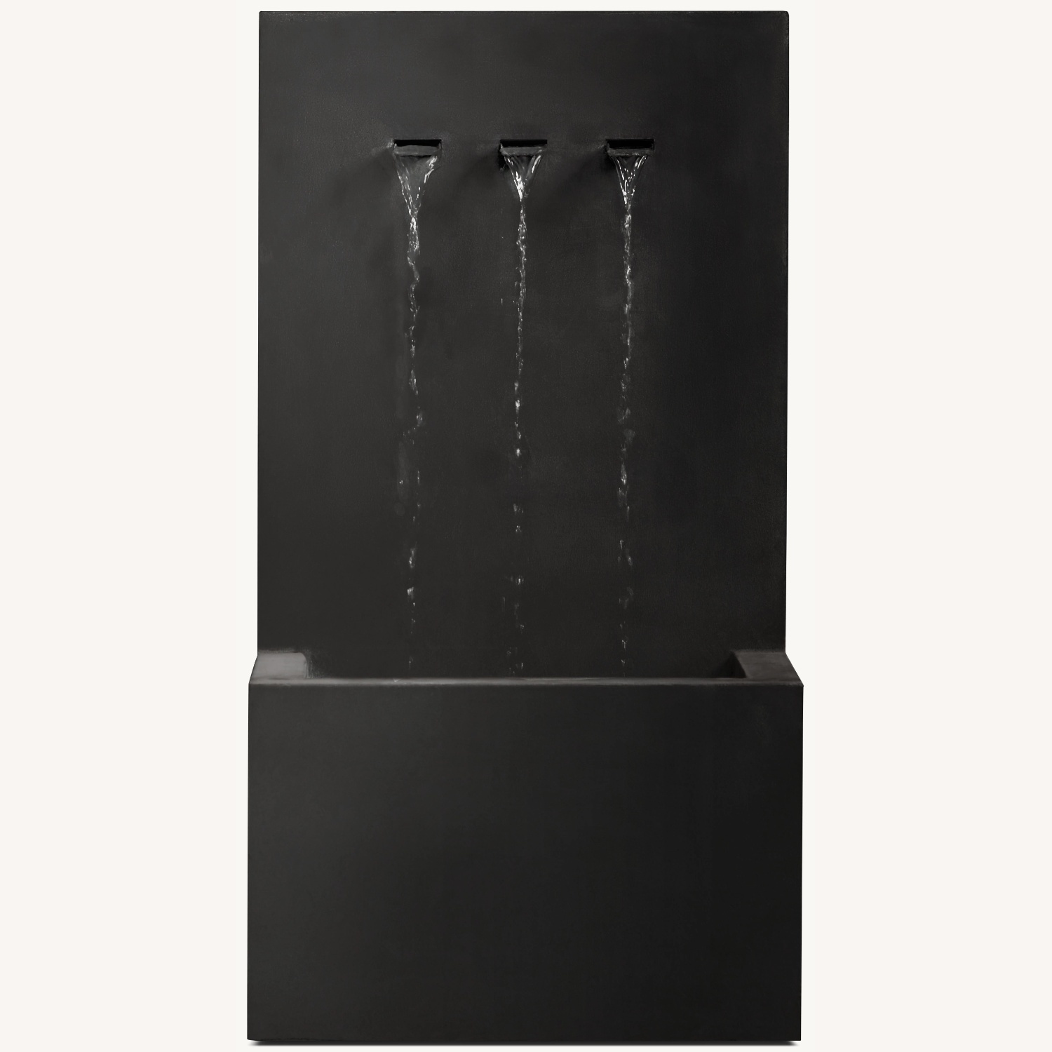 Restoration Hardware Modernist Outdoor Wall 3-Spout Fountain & Cover - image-0