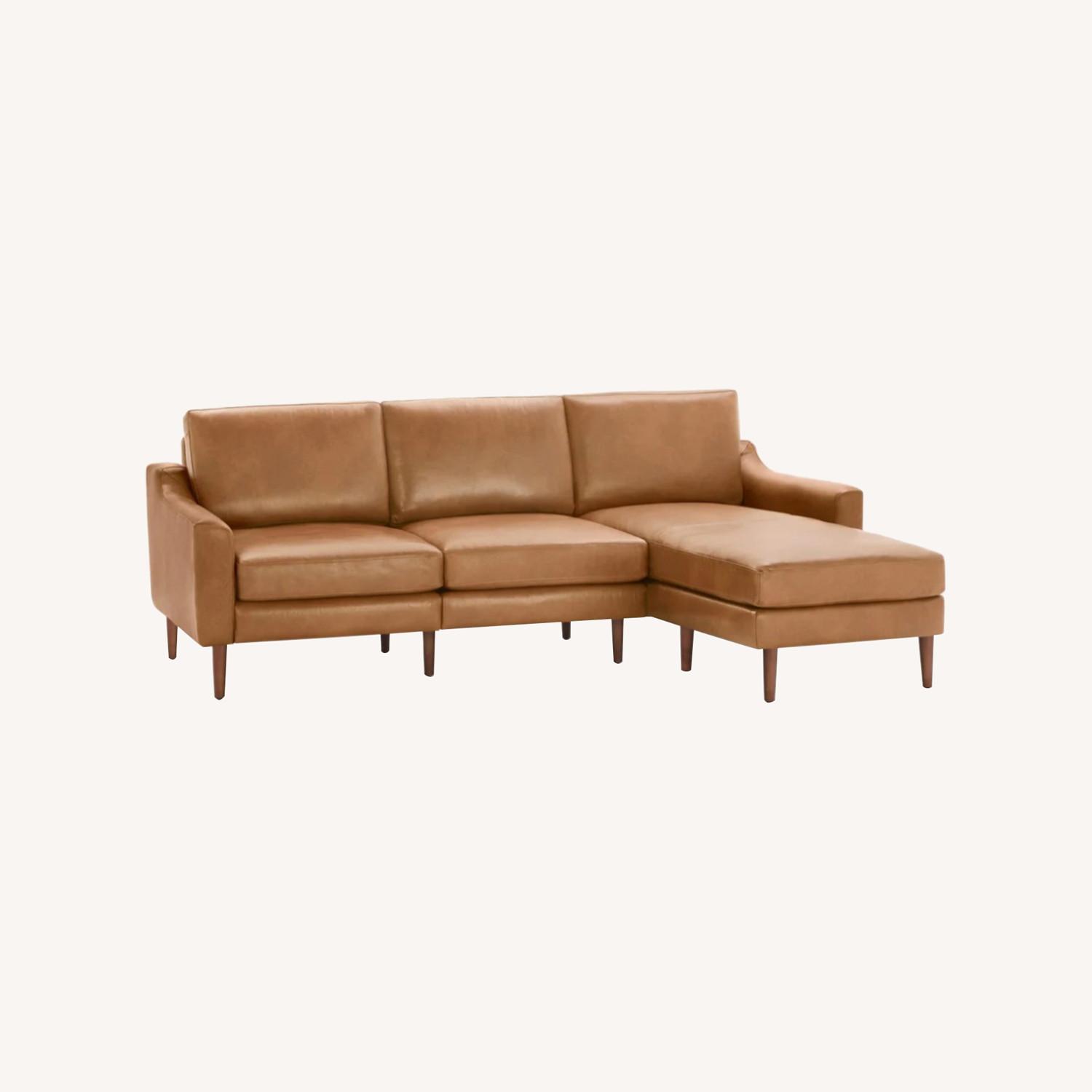  Burrow Nomad Leather Sectional - image-0