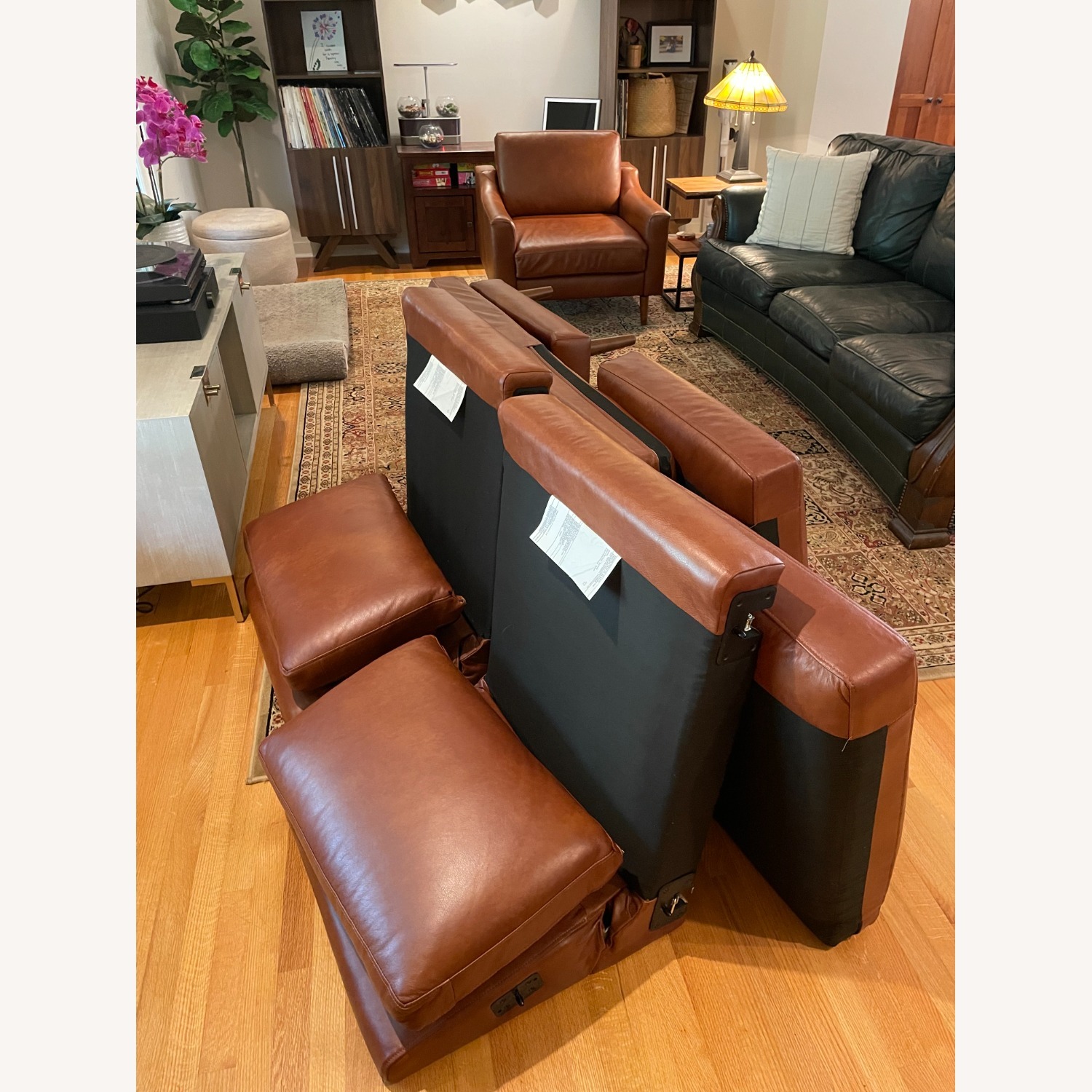  Burrow Nomad Leather Sectional - image-6