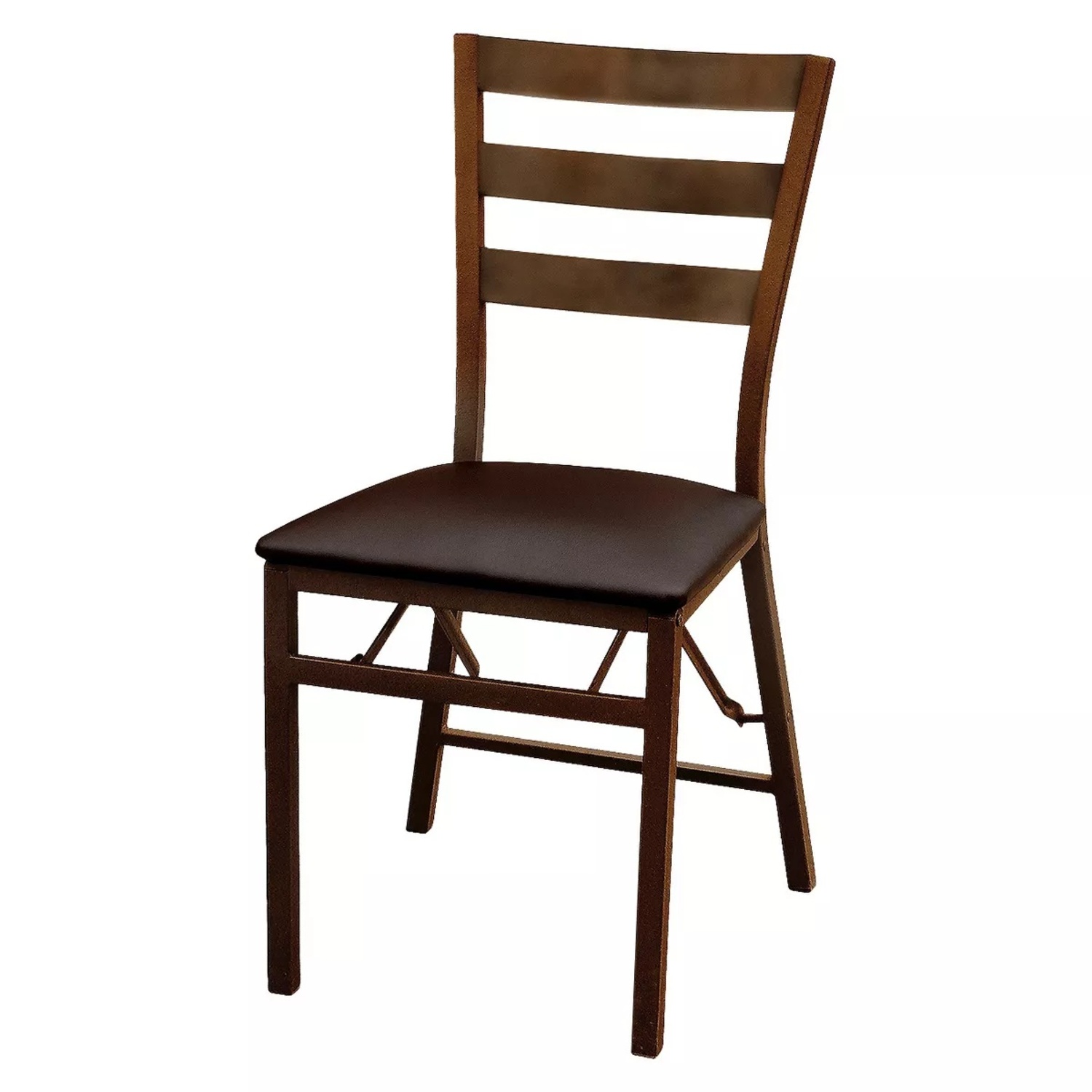Peakform Wood Padded Folding Chairs Brown - image-5