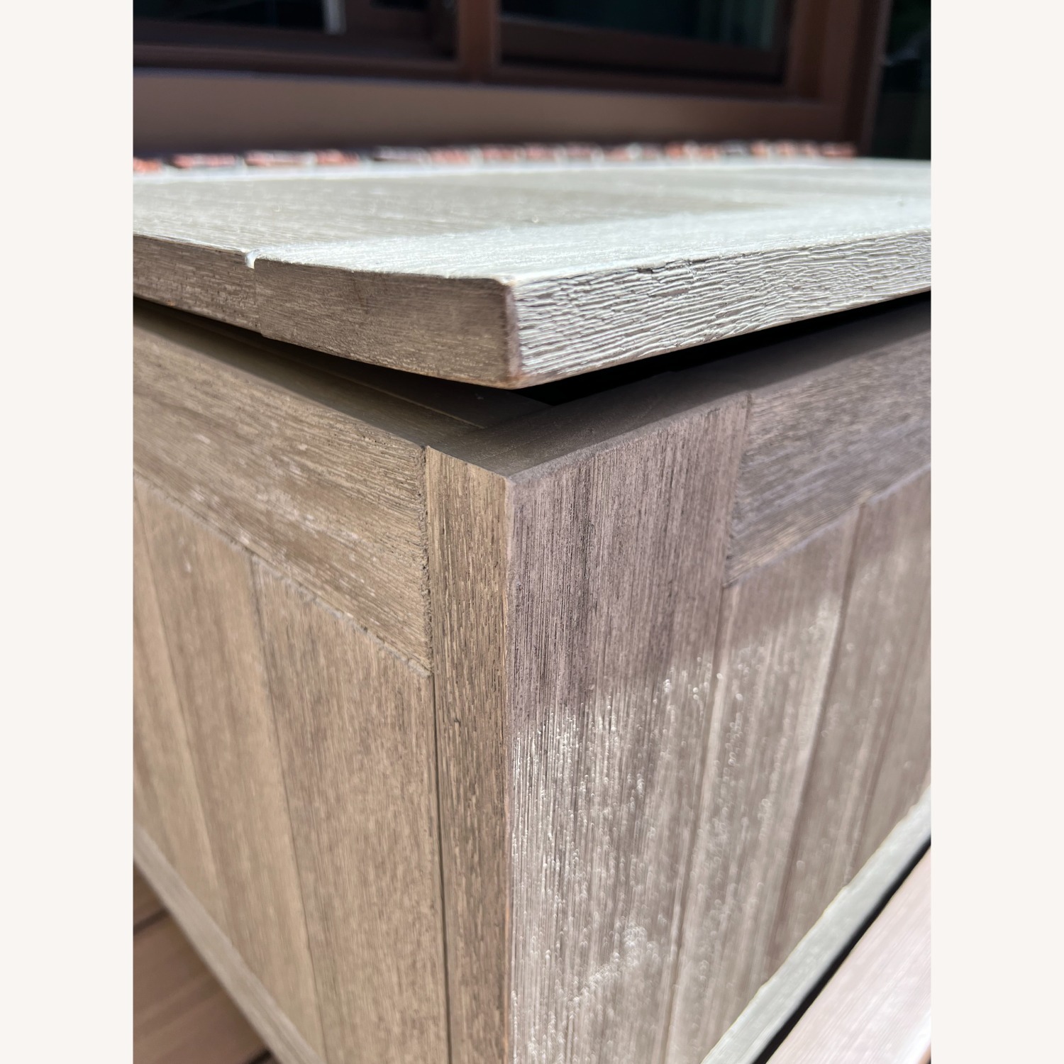 West Elm Portside 47" Outdoor Wood Storage Trunk - image-10