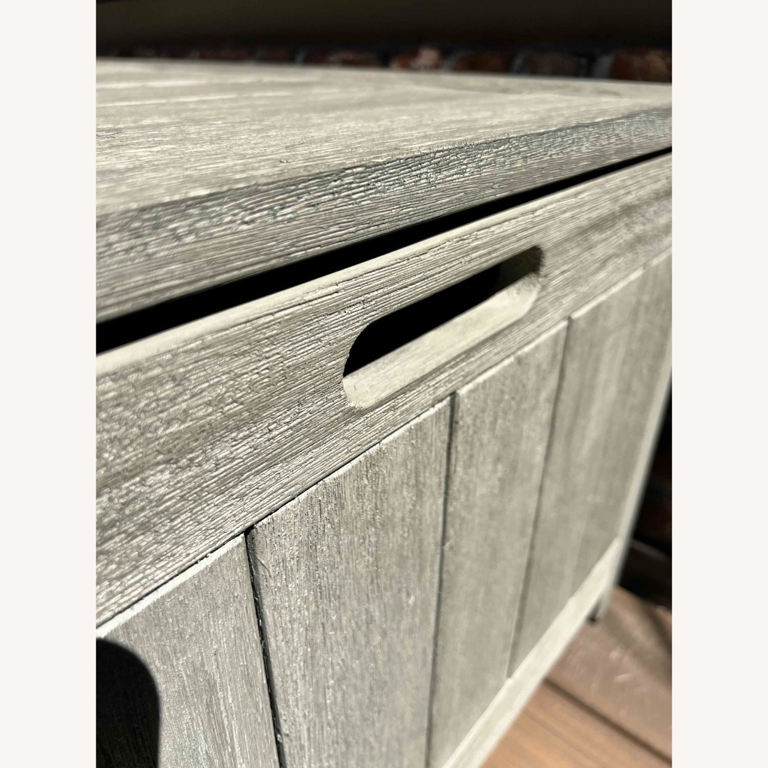 West Elm Portside 47" Outdoor Wood Storage Trunk - image-4