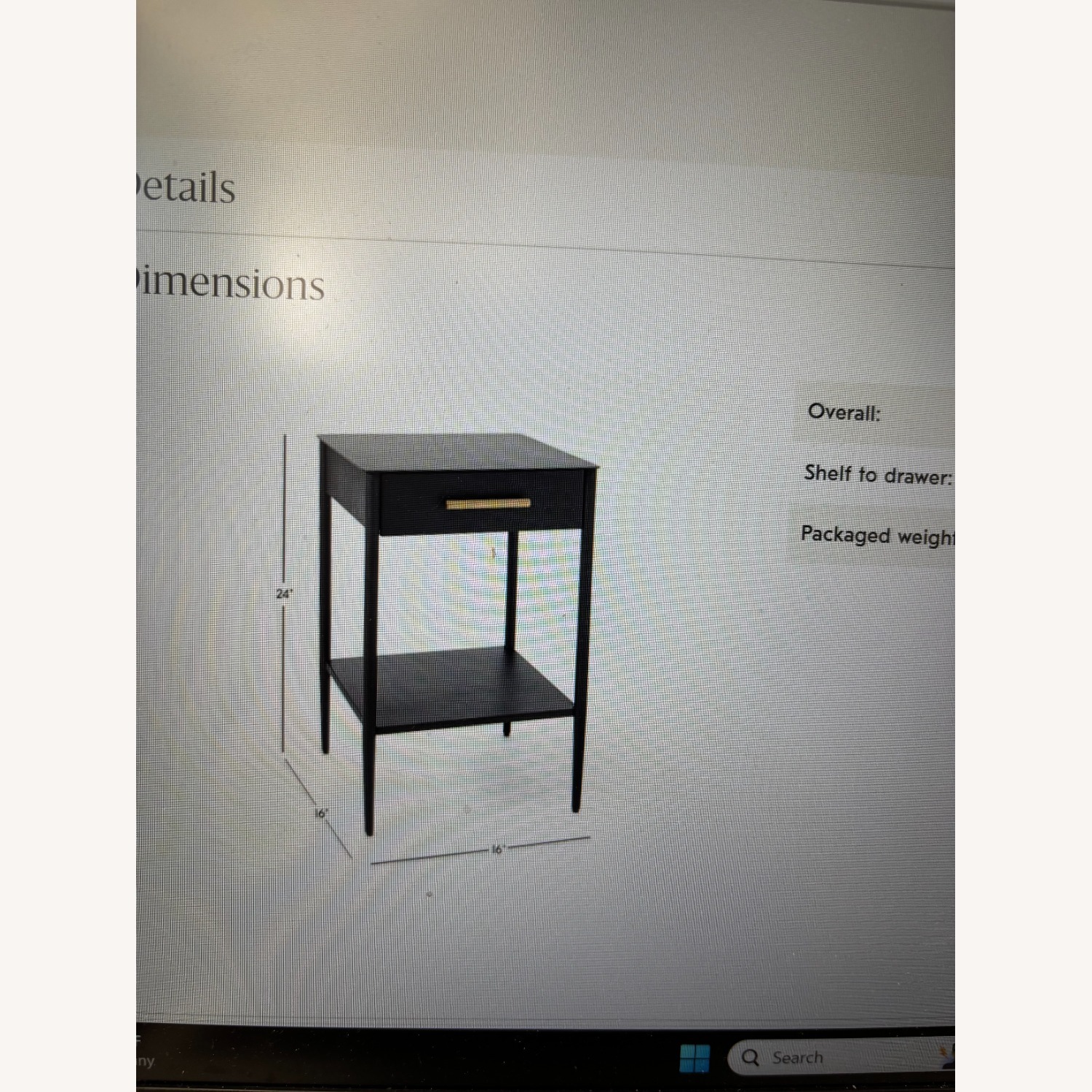 Hot-Rolled Metal Nightstand - image-3