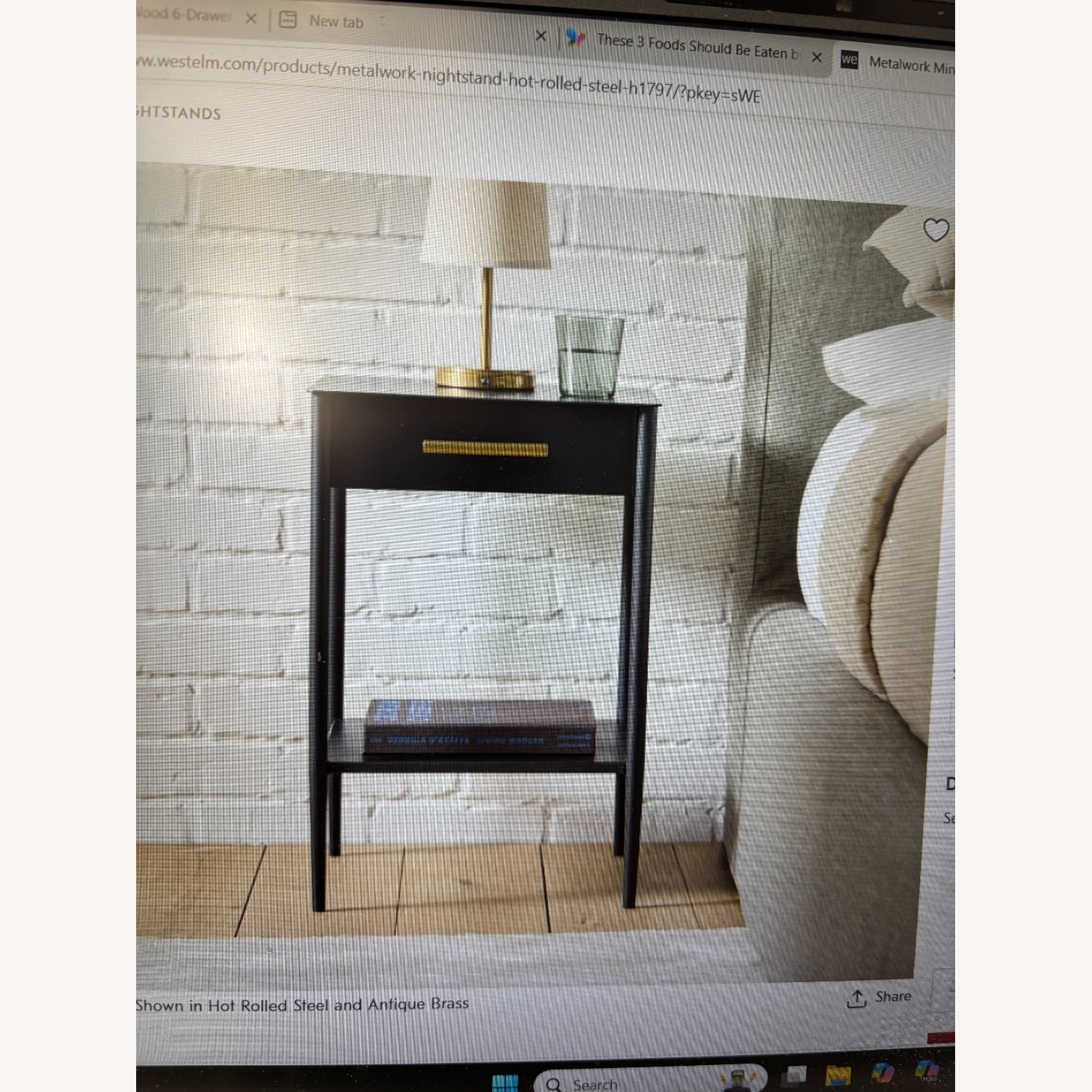 Hot-Rolled Metal Nightstand - image-1