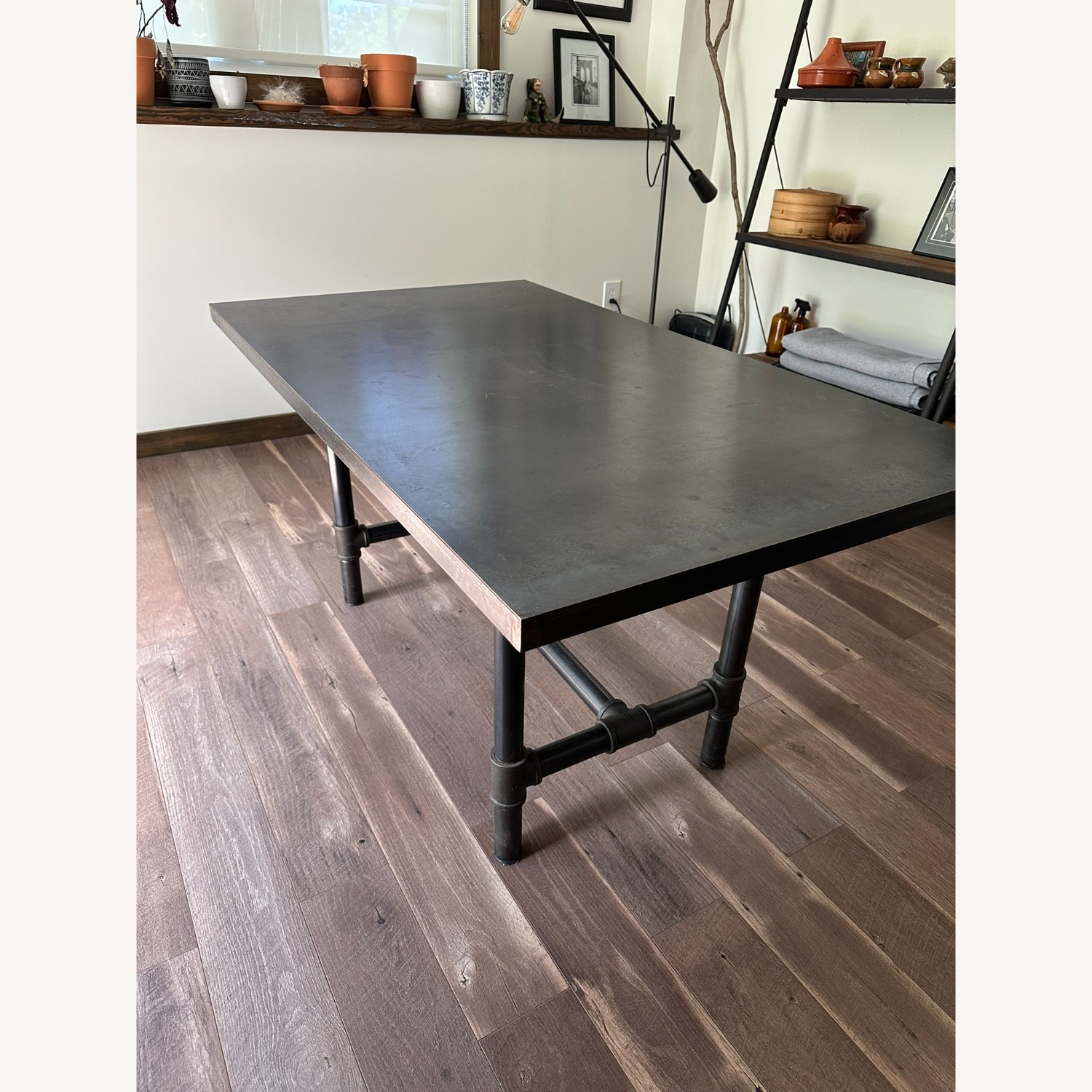 West Elm Industrial Pipe Dining Table - image-1