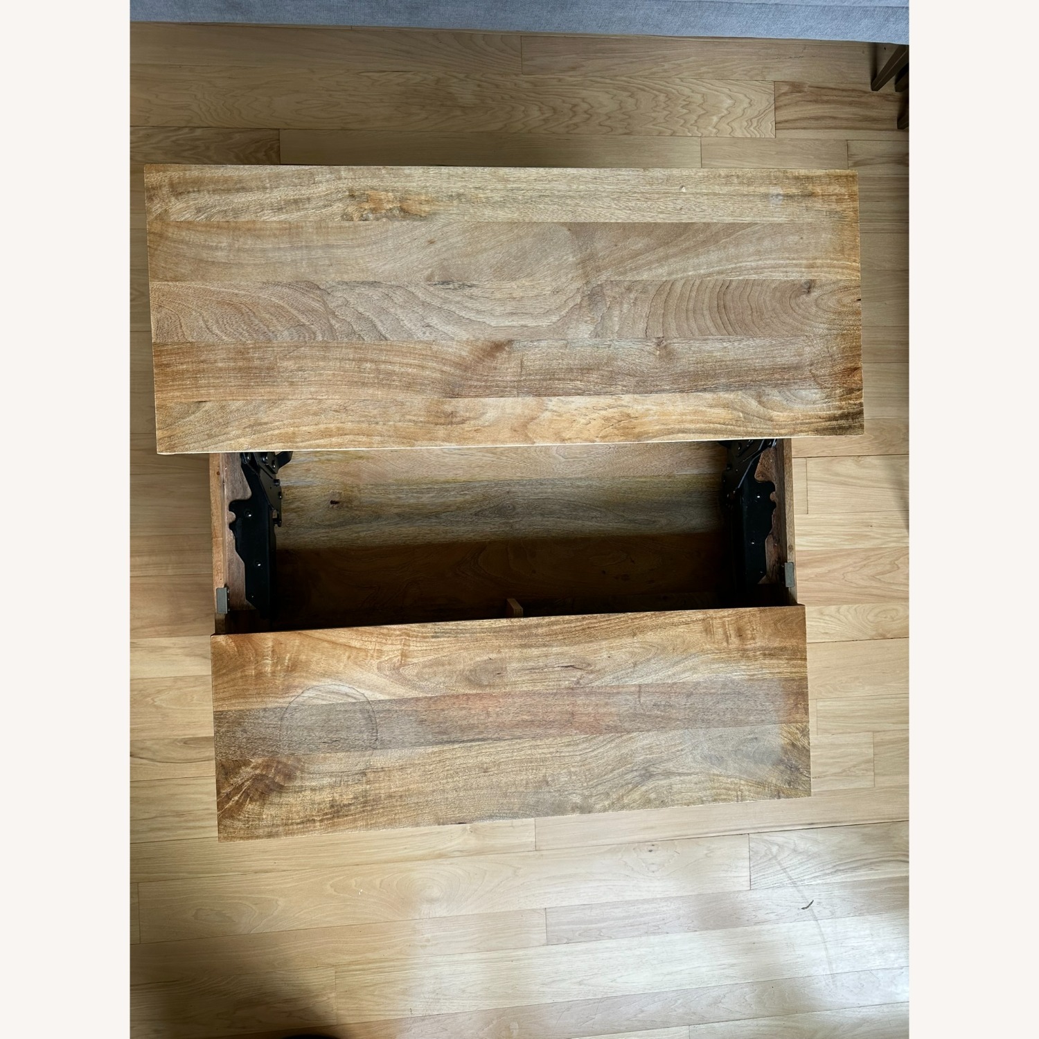 West Elm Industrial Table with Pop-Up Top - image-5