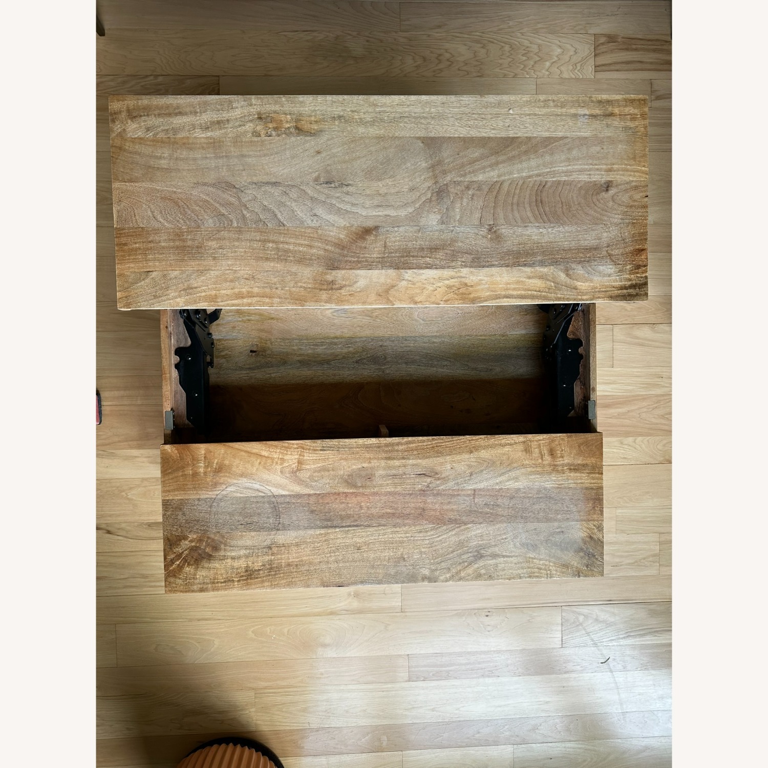 West Elm Industrial Table with Pop-Up Top - image-4