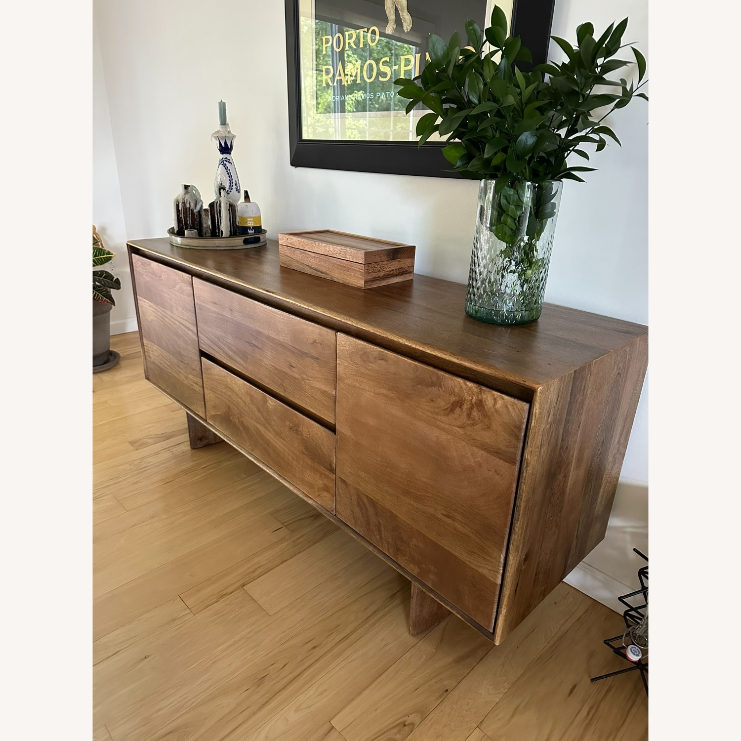 West Elm Anton Mango Wood Media Console - image-1