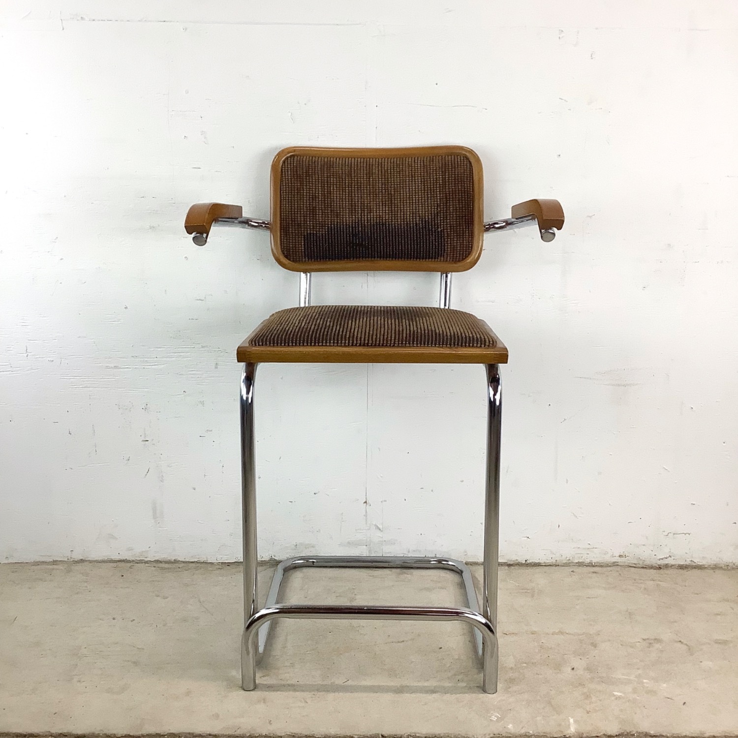 Vintage Modern Cantilever Counter Stool - image-9