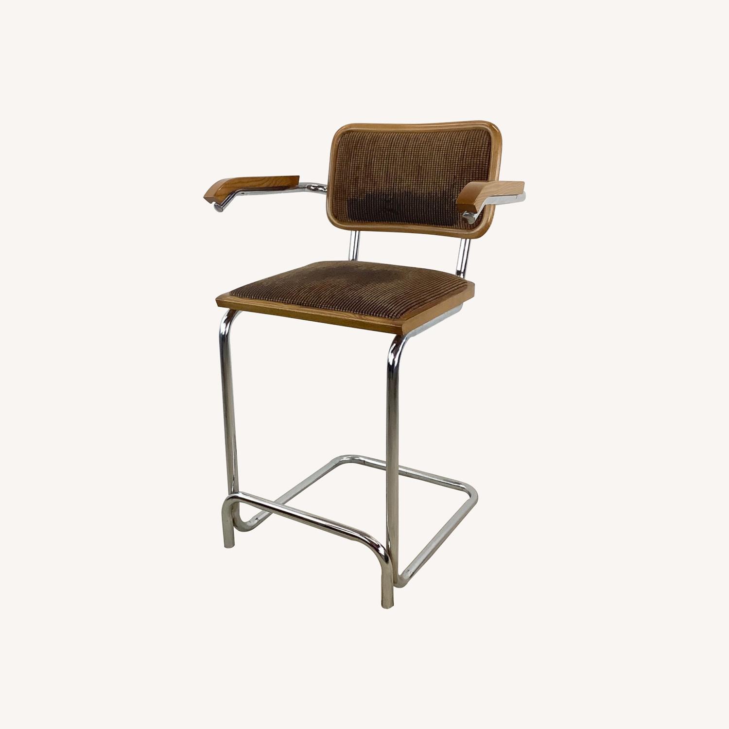 Vintage Modern Cantilever Counter Stool - image-0