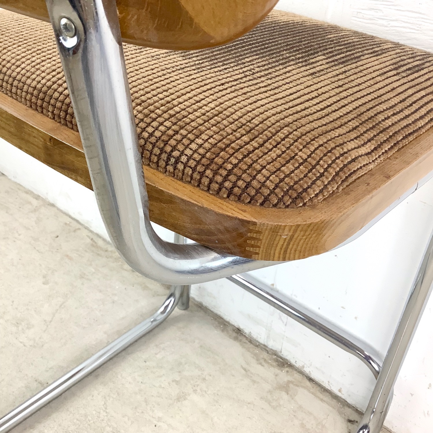 Vintage Modern Cantilever Counter Stool - image-7