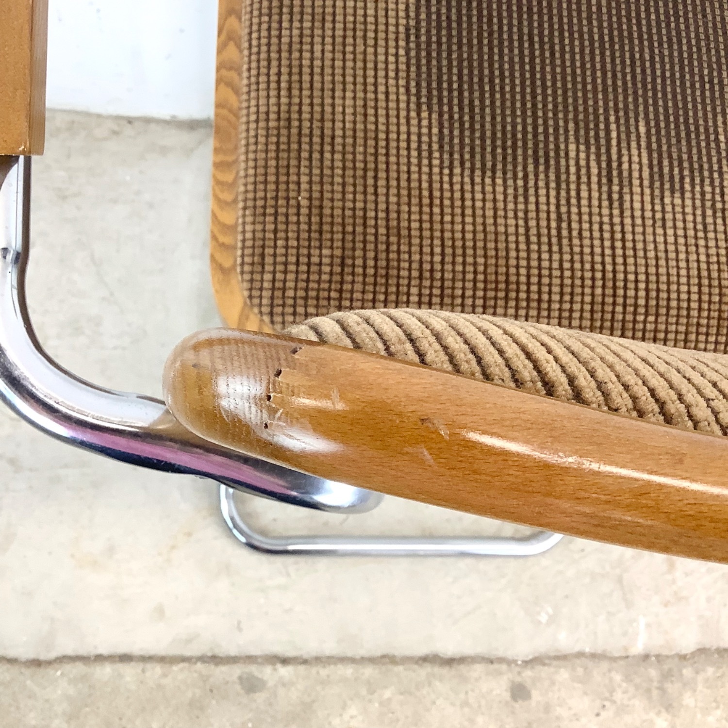 Vintage Modern Cantilever Counter Stool - image-8