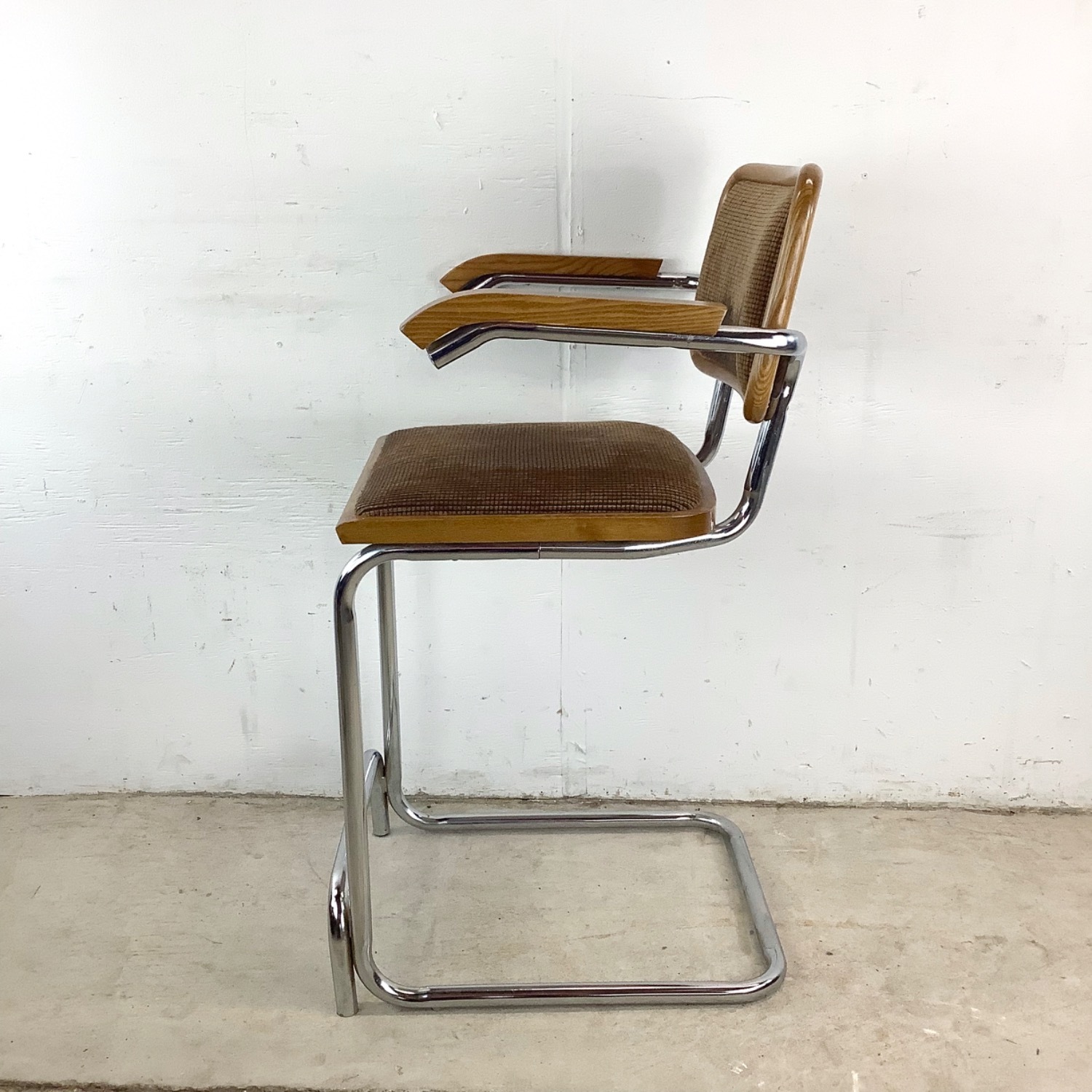 Vintage Modern Cantilever Counter Stool - image-3