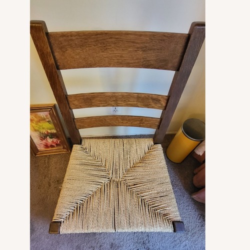 Used Farmhouse Antique Walnut Farm Chair for sale on AptDeco