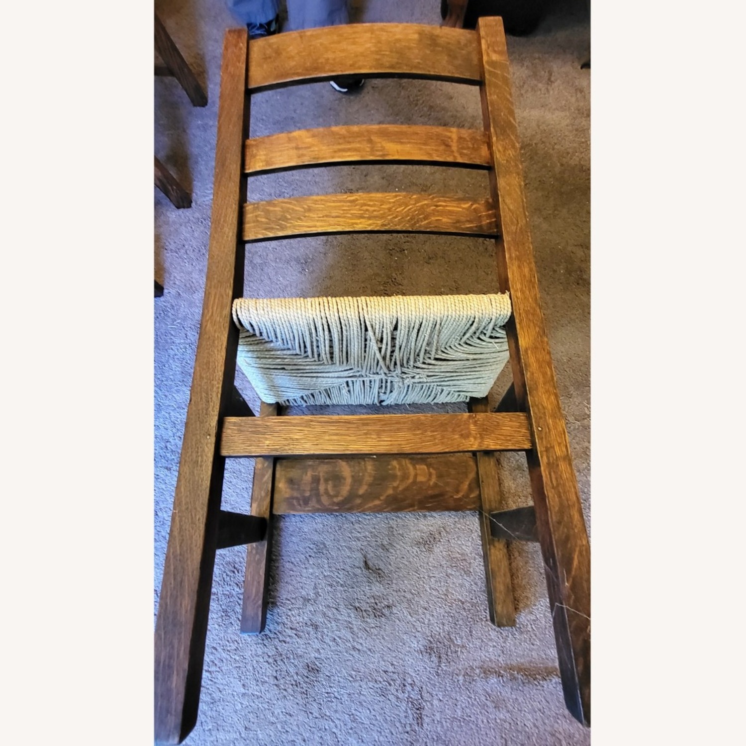 Farmhouse Antique Walnut Farm Chair - image-2