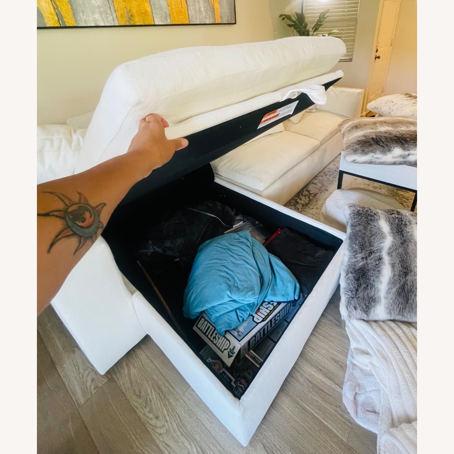 West Elm Harmony 3 Piece Sectional Ottoman - image-2