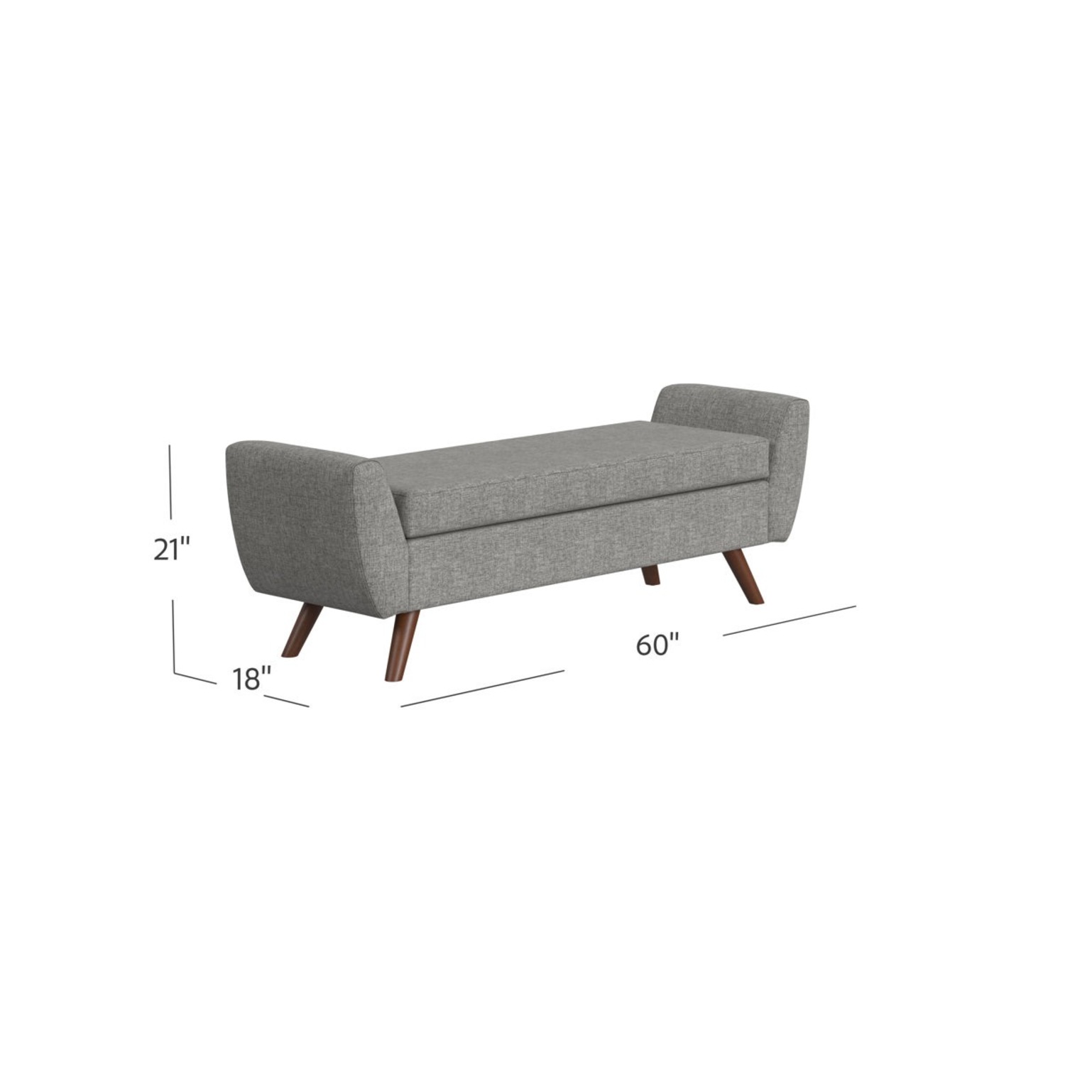 Wade Logan Amsi Upholstered Bench - image-2
