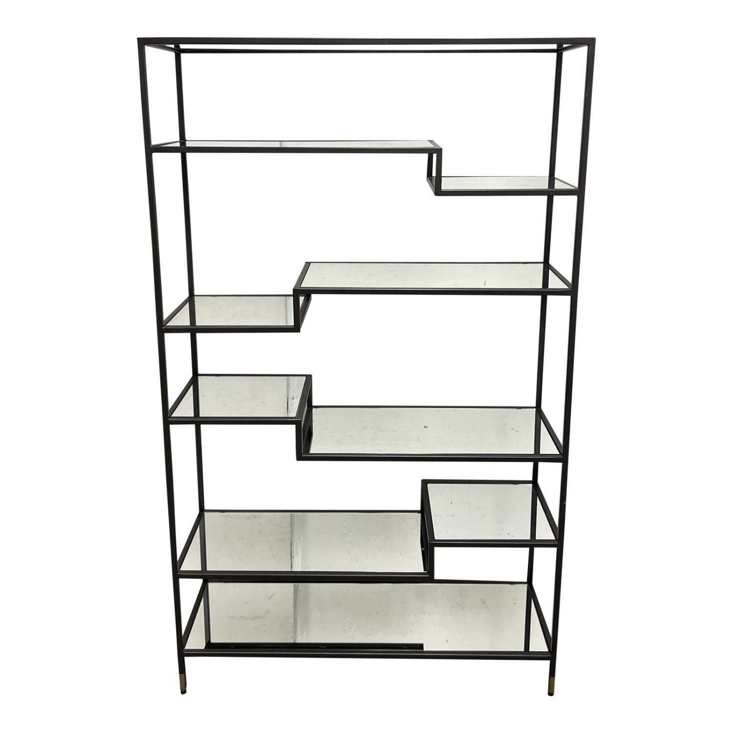 West Elm Tiered Tower Mirrored Bookshelf - image-2