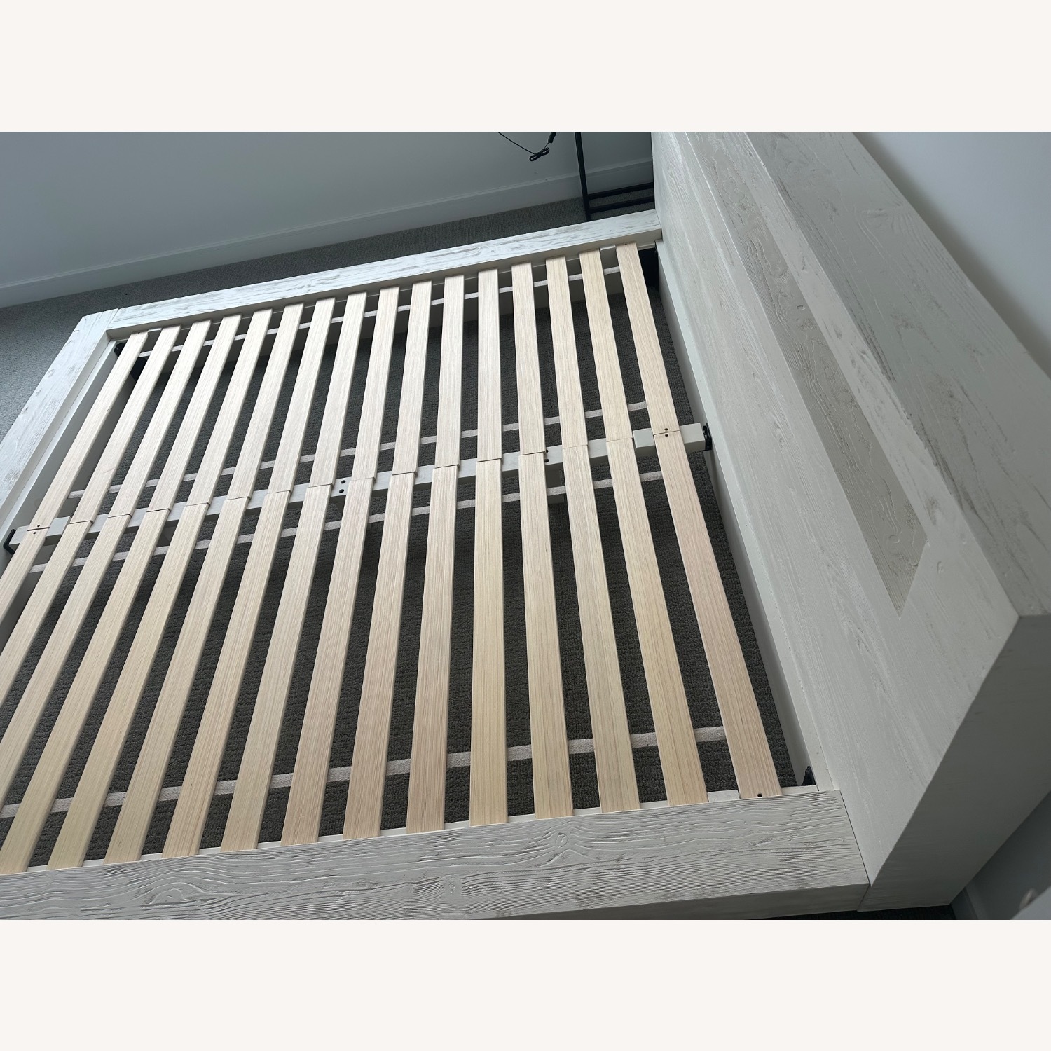Crate & Barrel Adia White King Size Bed - image-3
