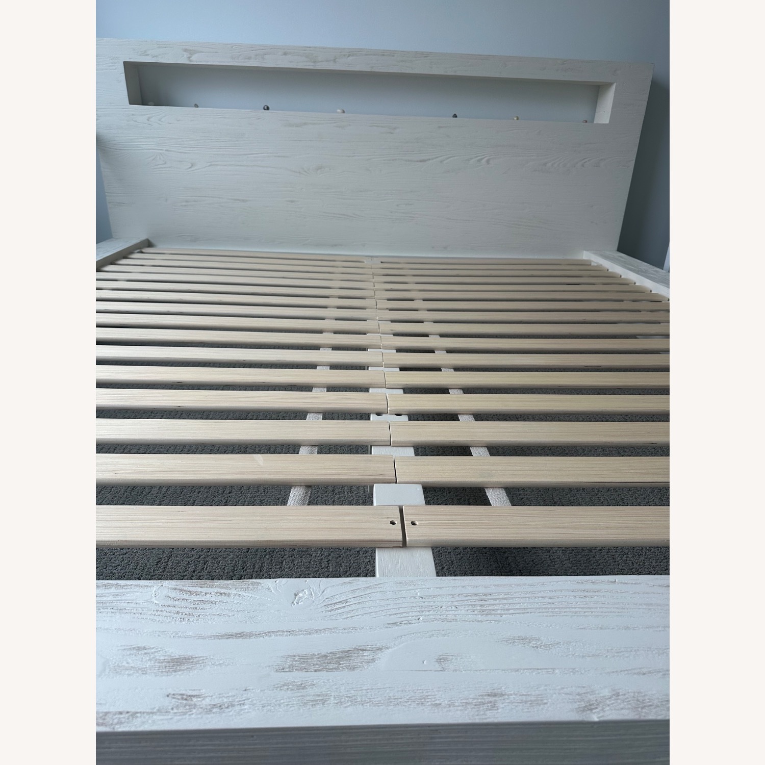 Crate & Barrel Adia White King Size Bed - image-4