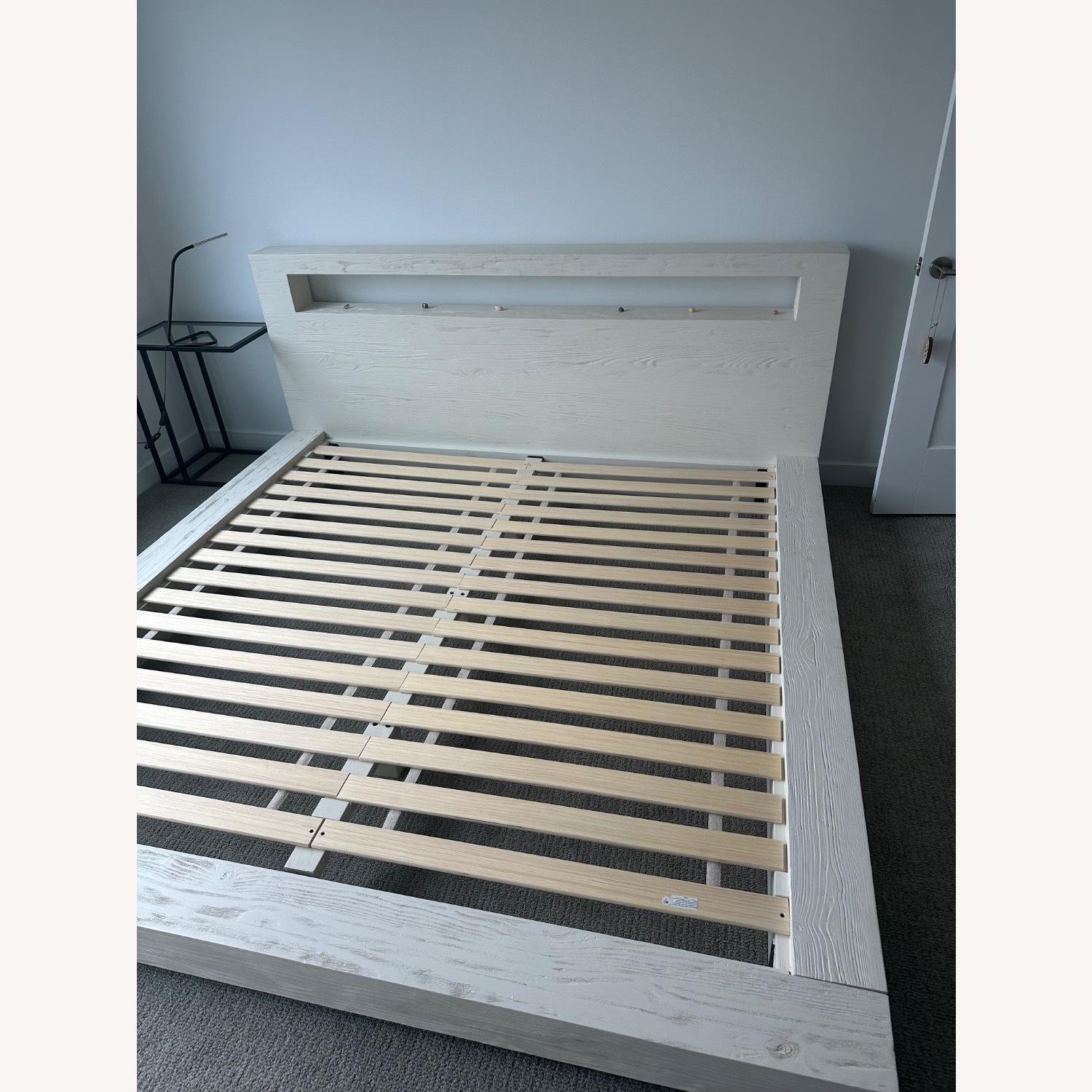 Crate & Barrel Adia White King Size Bed - image-5
