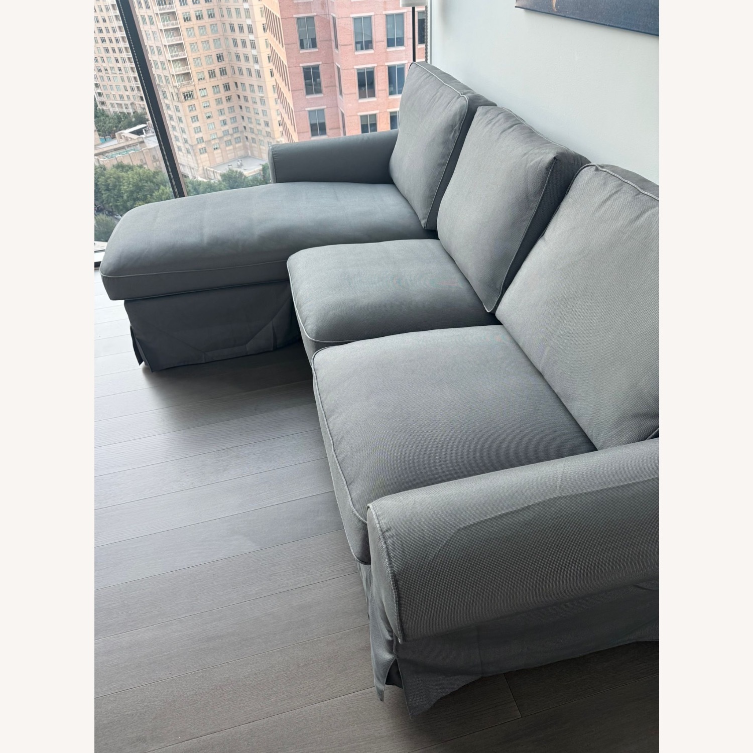 IKEA Ektorp Comfortable Grey Sofa - image-1