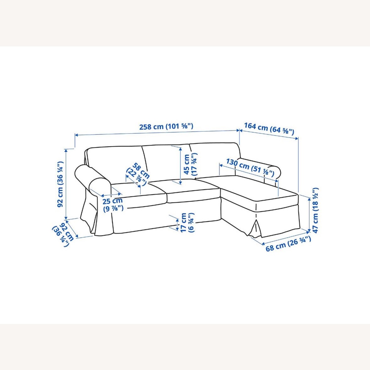 IKEA Ektorp Comfortable Grey Sofa - image-5