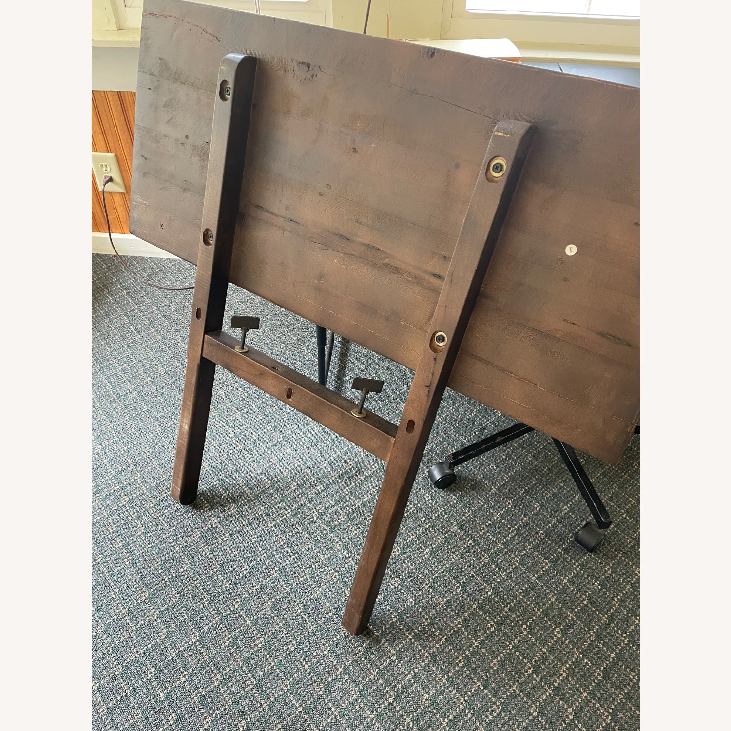 Restoration Hardware Trestle Dining Table and Chairs - image-4