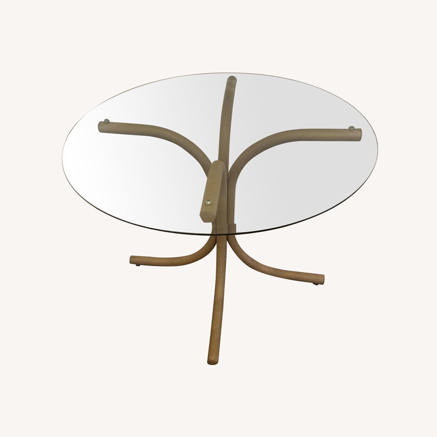 Beveled Glass Kitchen Table for Four - image-0