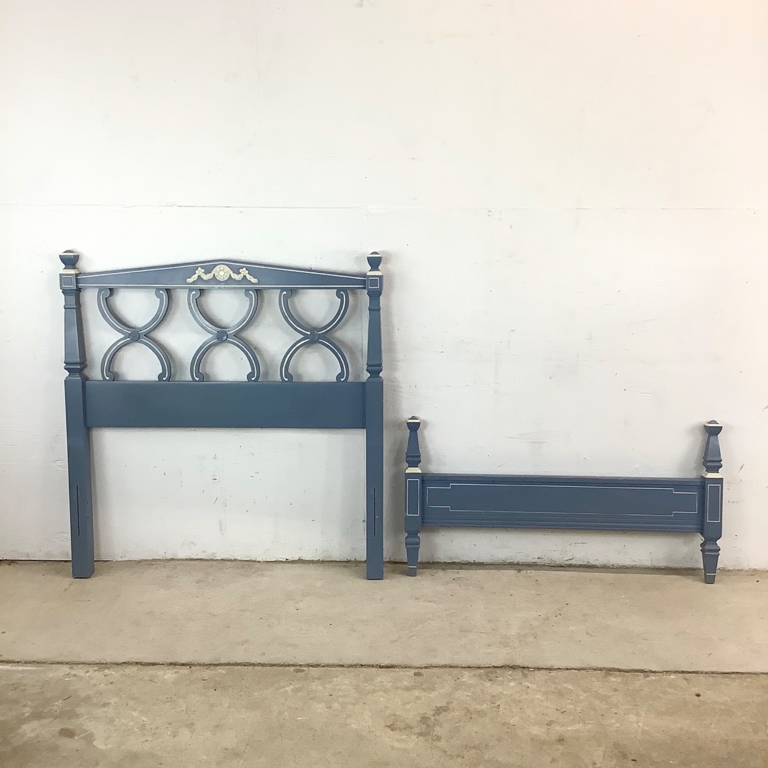 Vintage Neoclassical Bedframe Twin - image-3