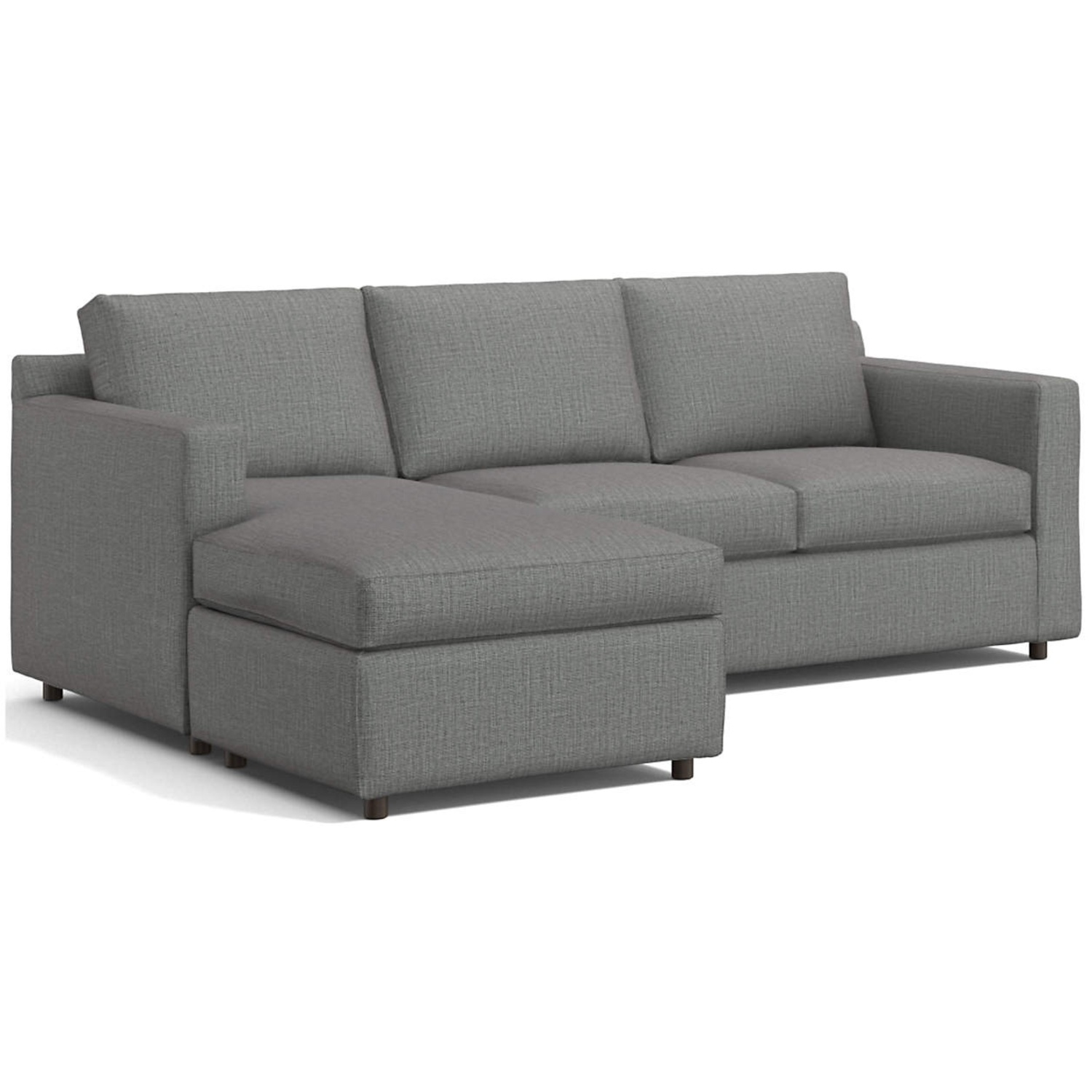 Crate & Barrel Davis Reversible Storage Chaise Sofa - image-6