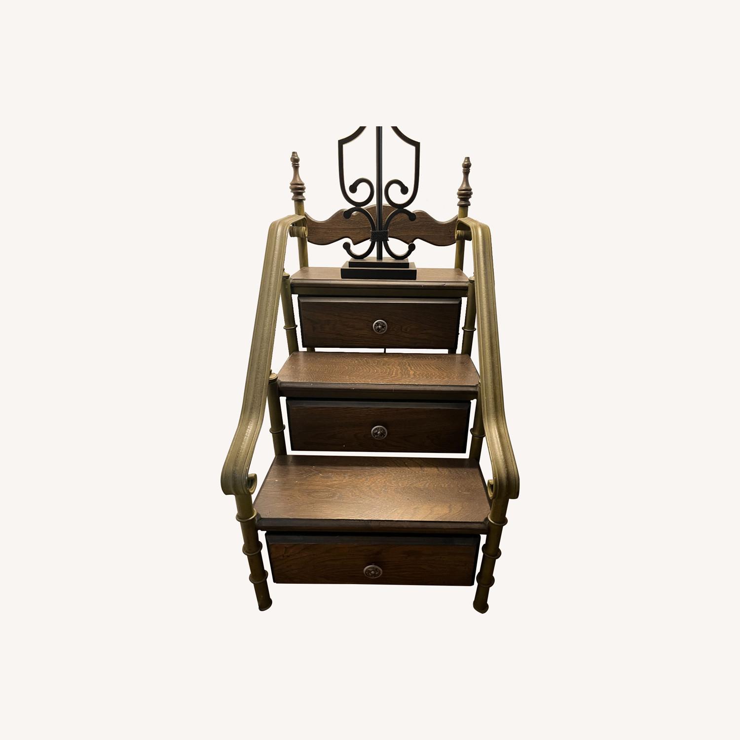 Vintage 1970's Side Step-Table - image-0