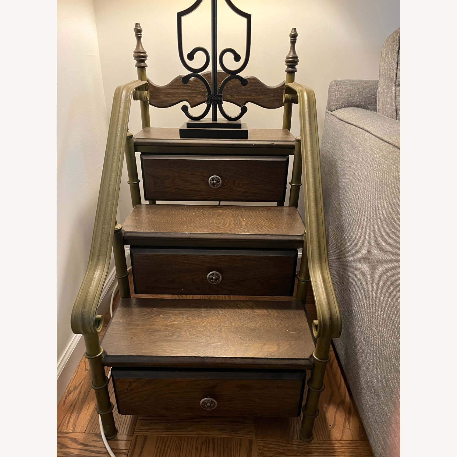 Vintage 1970's Side Step-Table - image-1