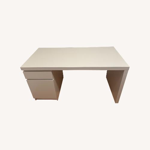 Ikea White Vika Amon Desk/Table - AptDeco