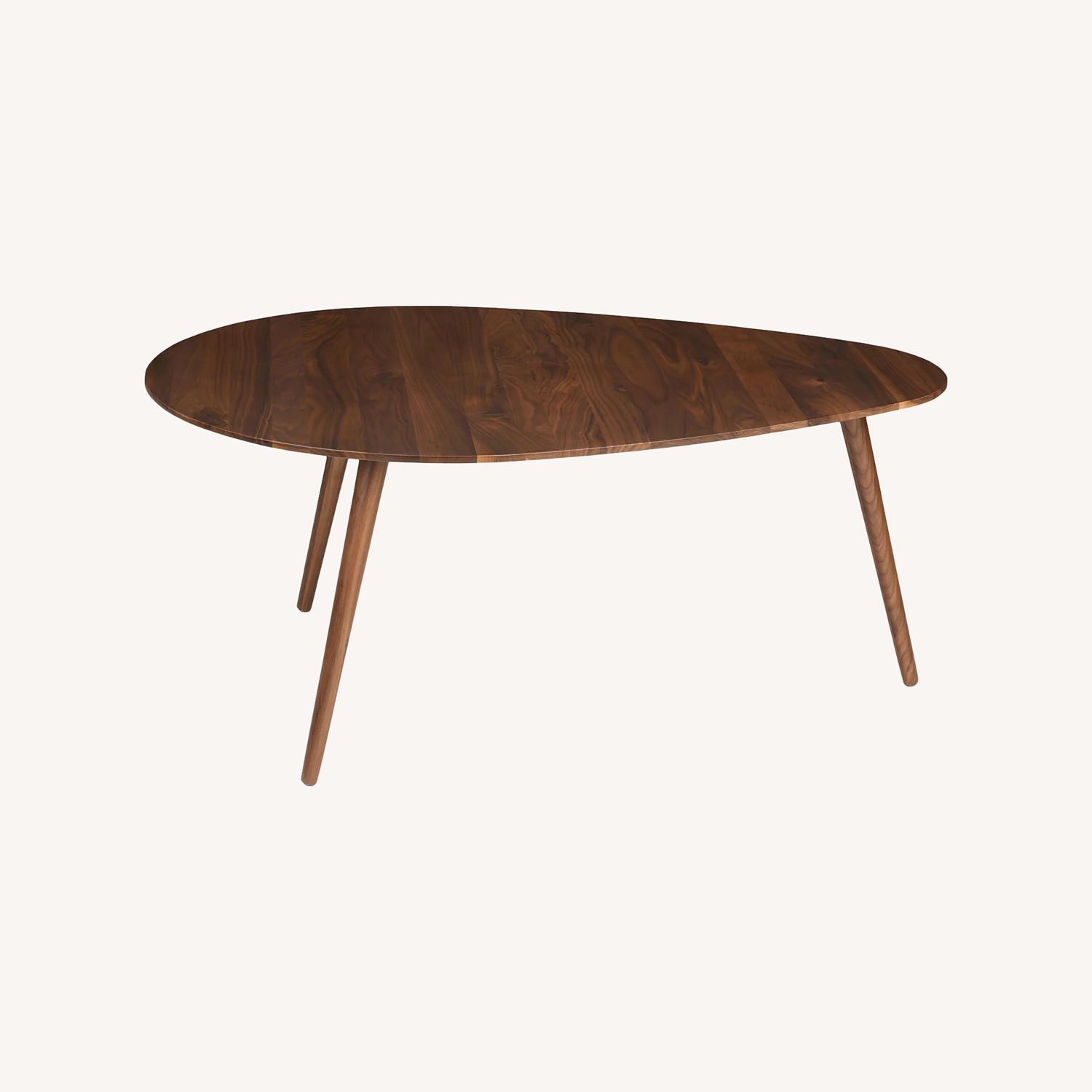 Article Amoeba 35" Coffee Table - Walnut - image-0