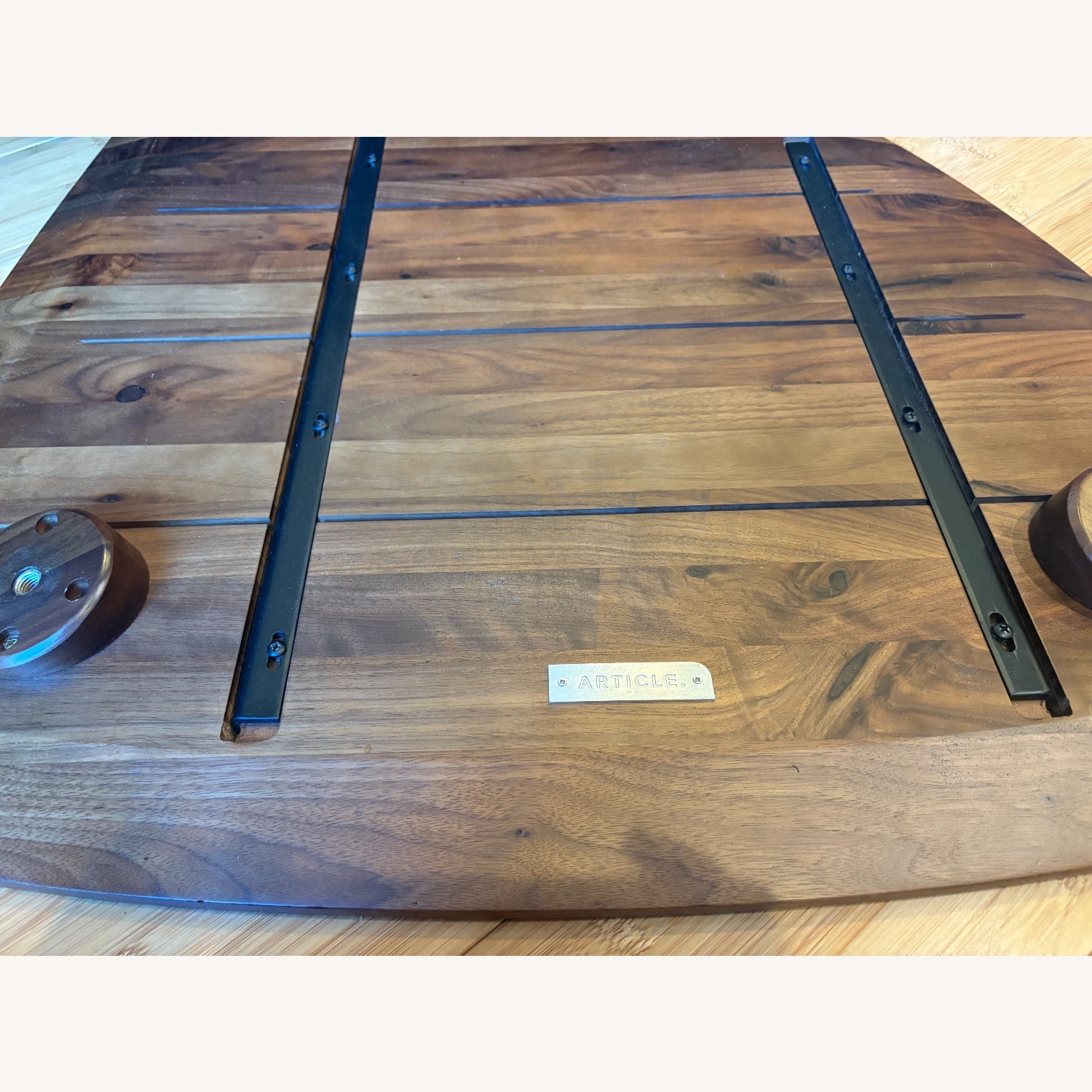 Article Amoeba 35" Coffee Table - Walnut - image-4