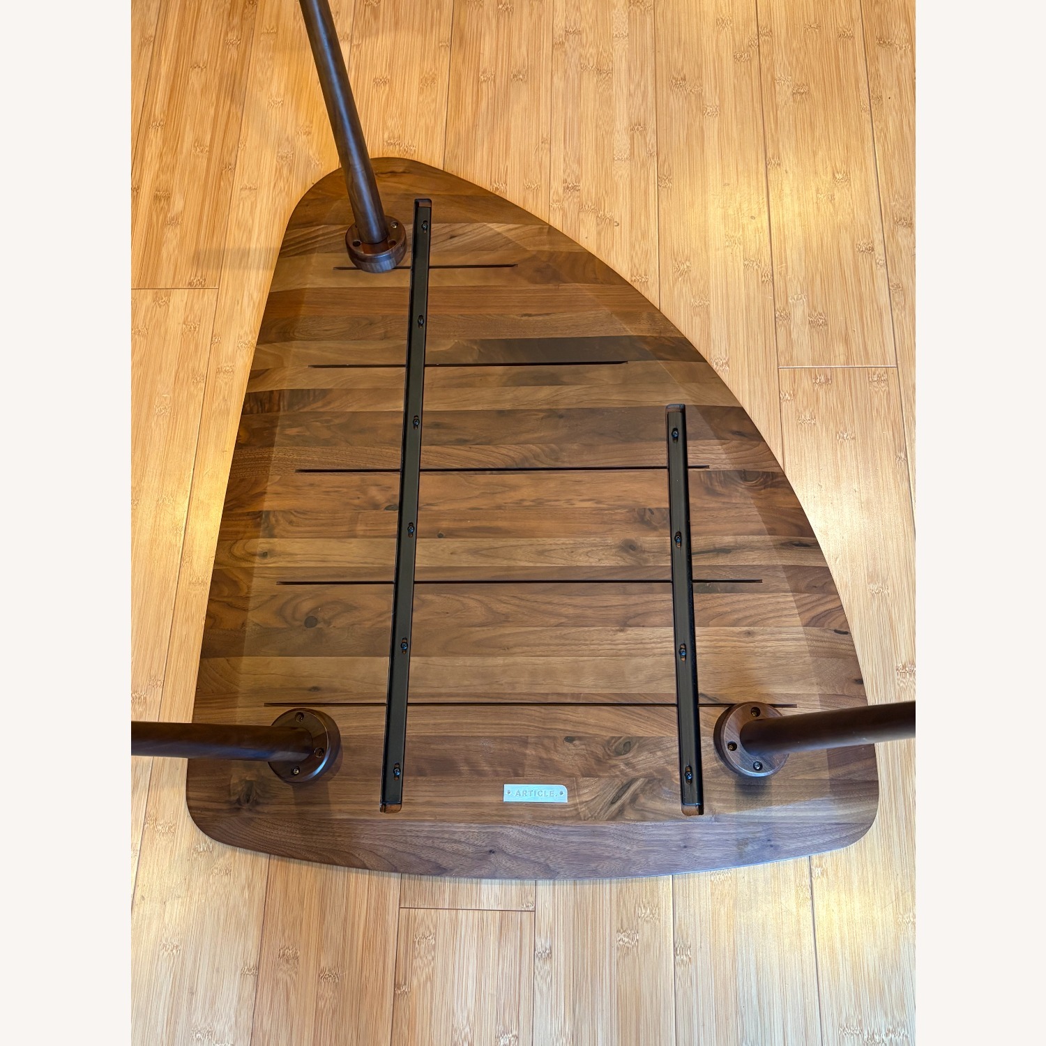 Article Amoeba 35" Coffee Table - Walnut - image-3